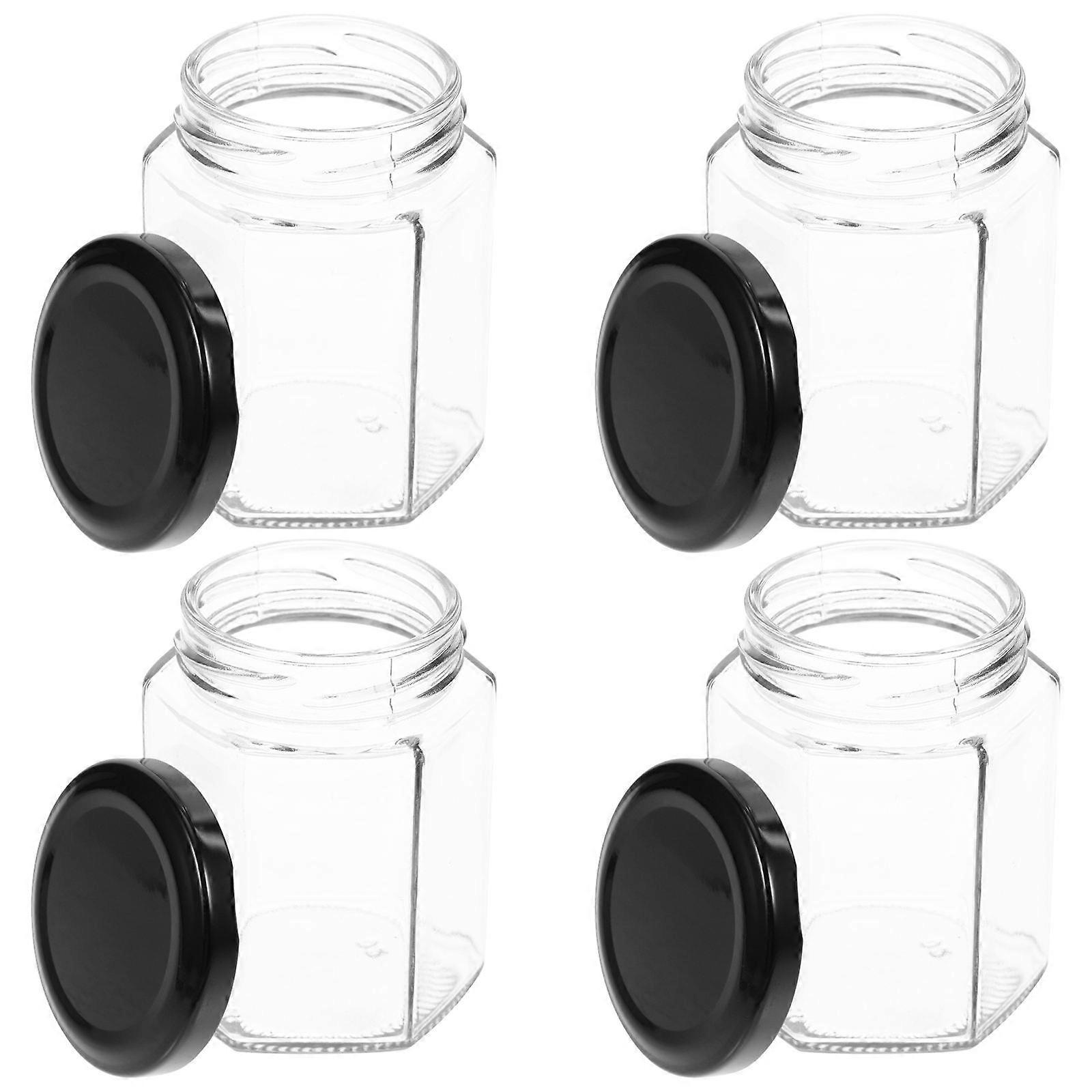 8 Pcs Transparent Honey Dispenser Glass Honey Jar For Holding Honey Jam And Syrup Perfect For Party Occasions And DIY Decorations