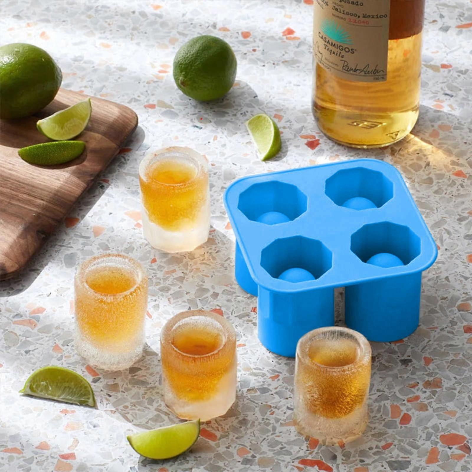 Tswift Ice Cube Mold | 4 Ice Cups Custom Silicone Ice Tray Silicone Ice Shot Glass | 1*Ice Tray
