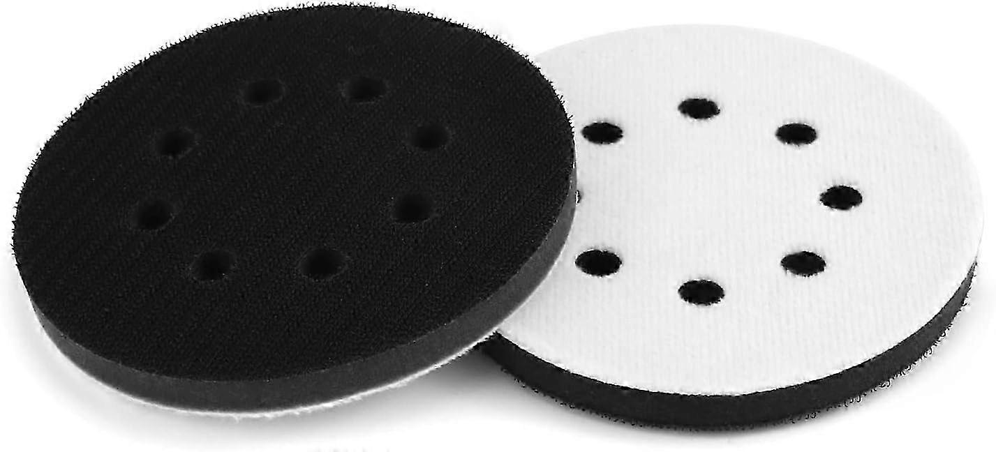 2pcs 125mm Soft Sanding Pad, Sponge Interface Pad For Sanding Discs (8 Holes)