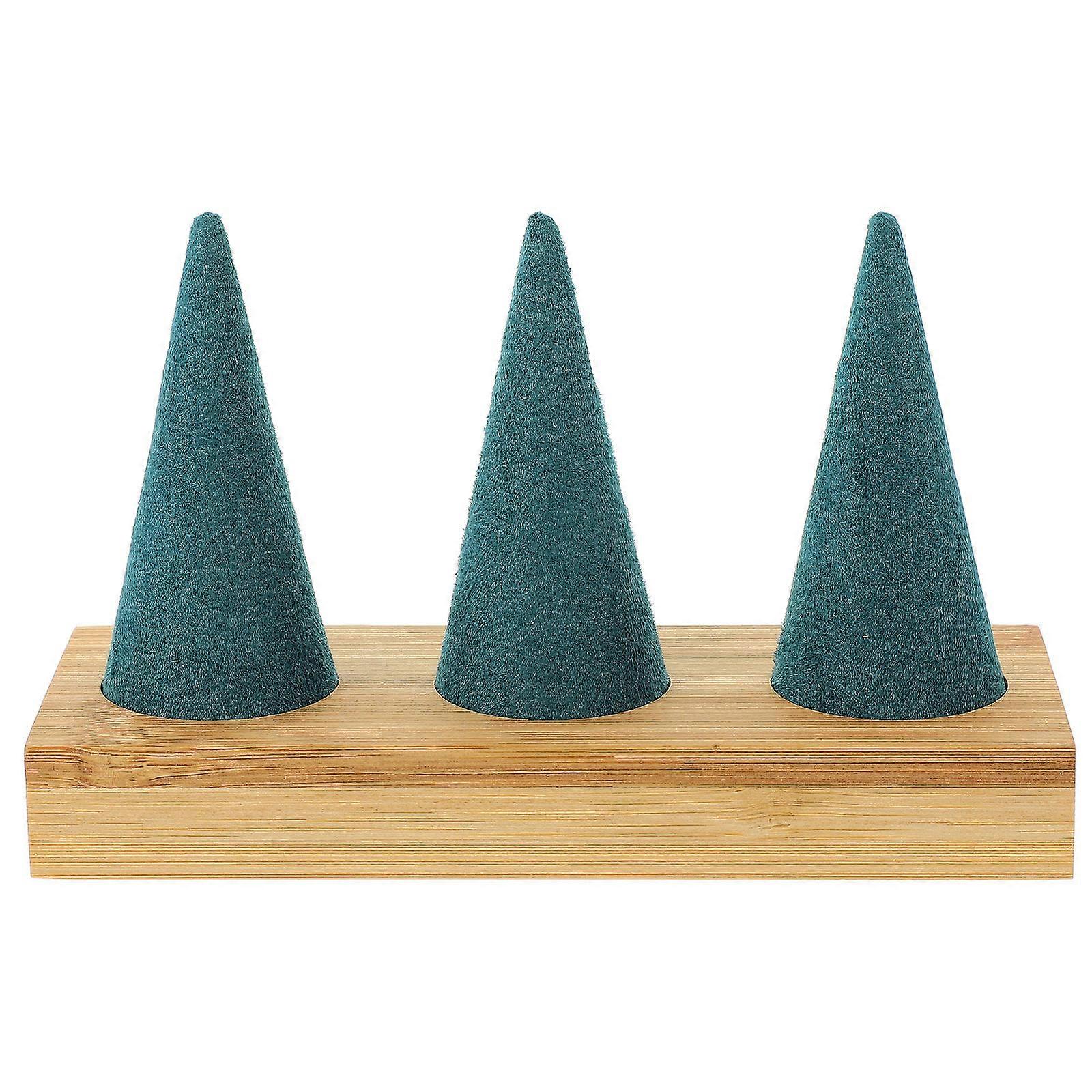 Ring Display Stand 5Pcs Cone Shaped Organizer For Jewelry Stores And Home Displays With Effective Desktop Classification