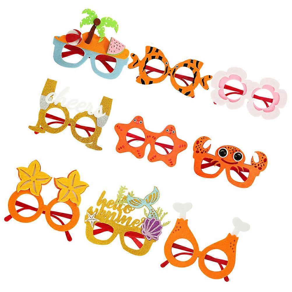 Party Glasses With Hawaiian Theme Suitable As Photo Props For Adults And Children In Assorted Color For Various Festive Occasions 45 Pcs