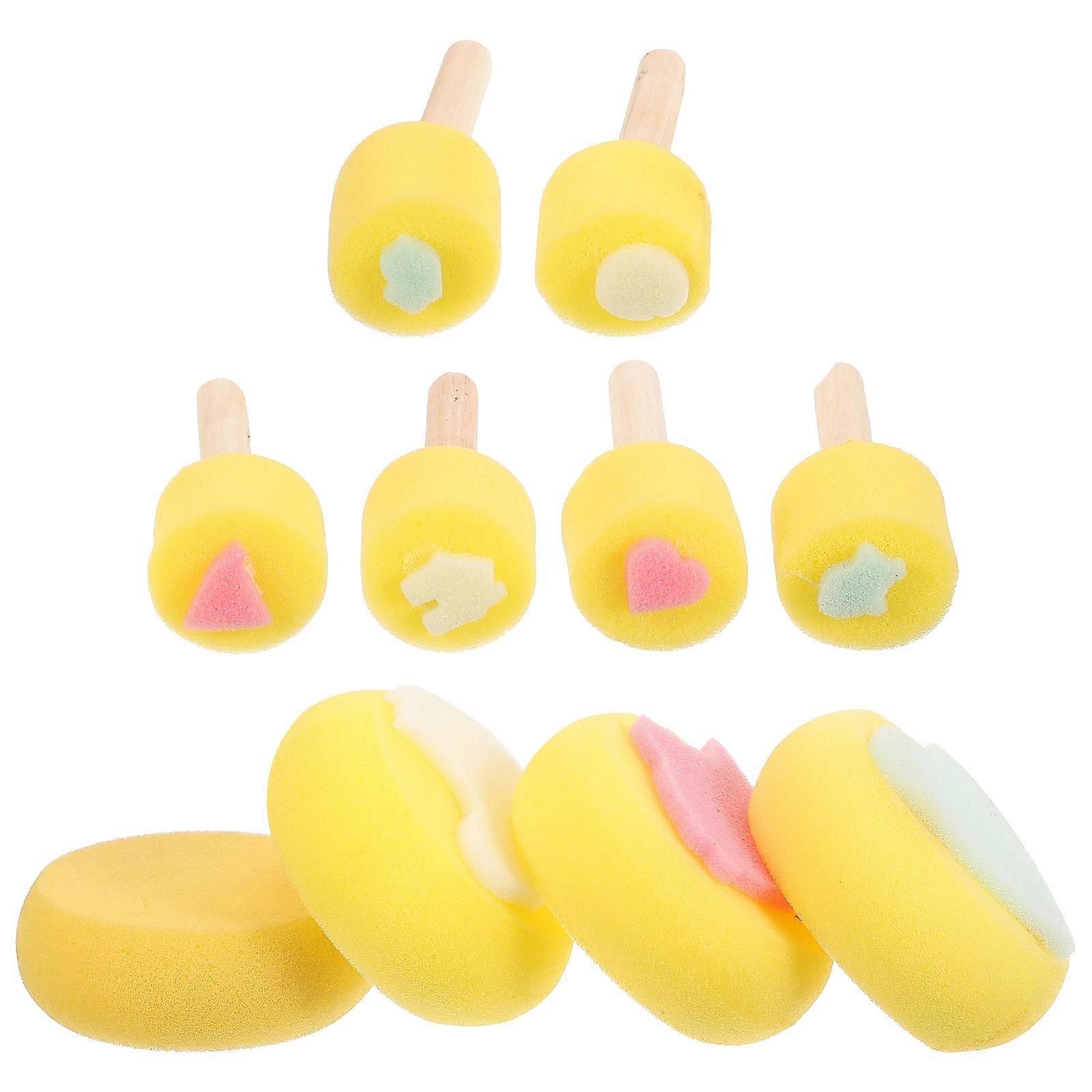 Assorted Color Kids Sponge Brush for Painting Tools 20Pcs Set