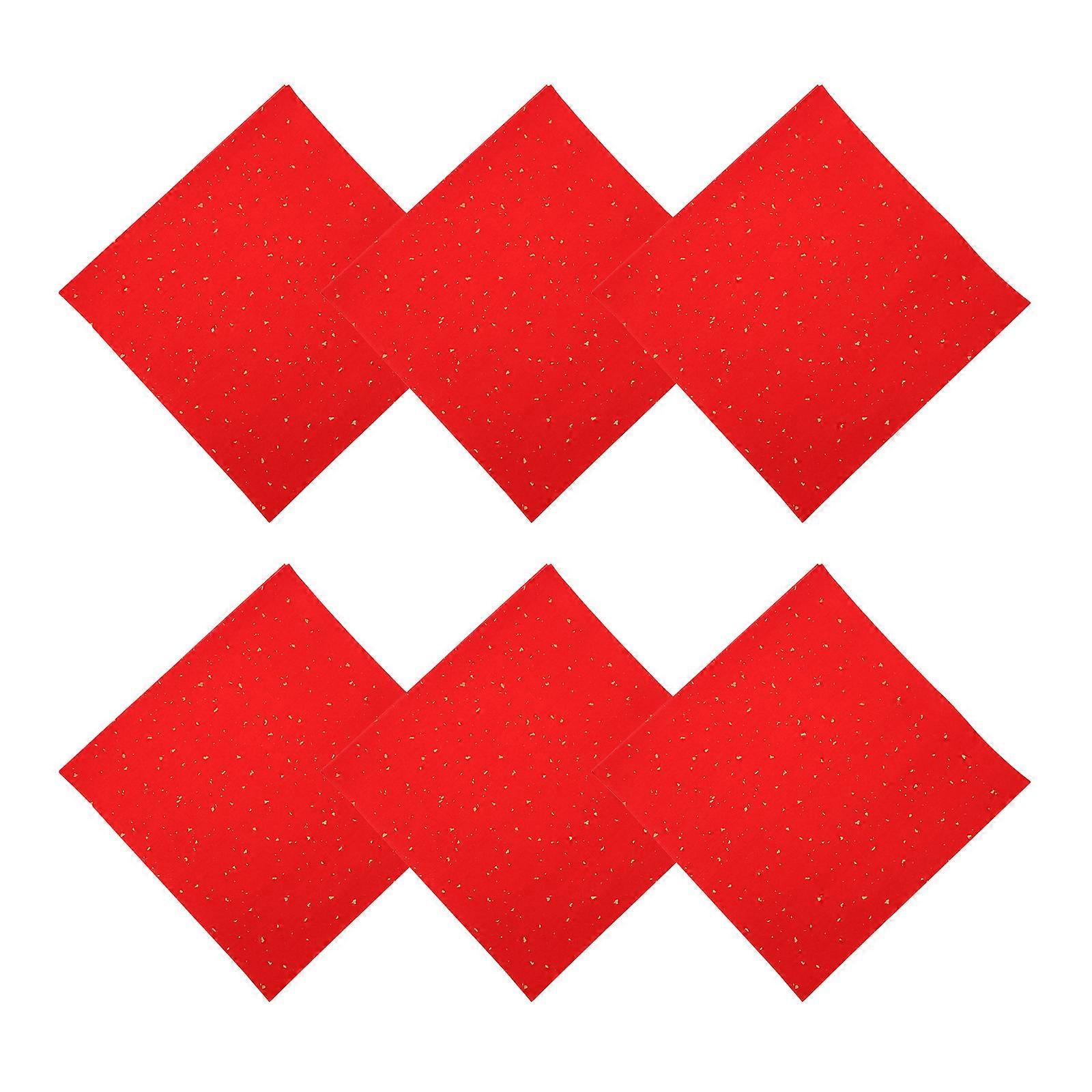 Red Fu Character Paper for Calligraphy 280 Sheets Blank Xuan Paper