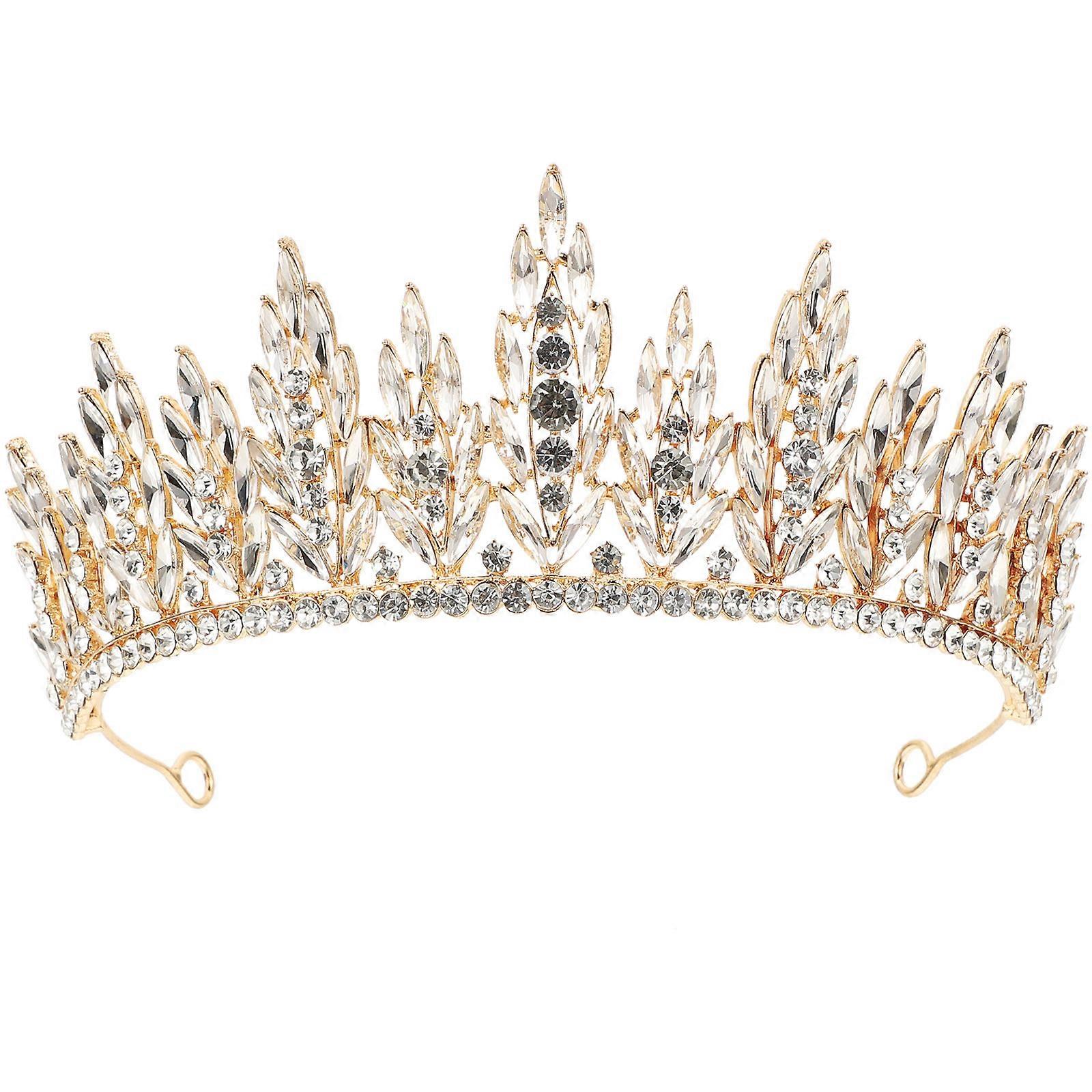 כיסוי ראש כתר ריינסטון לכלה לחתונה 1 יחידות