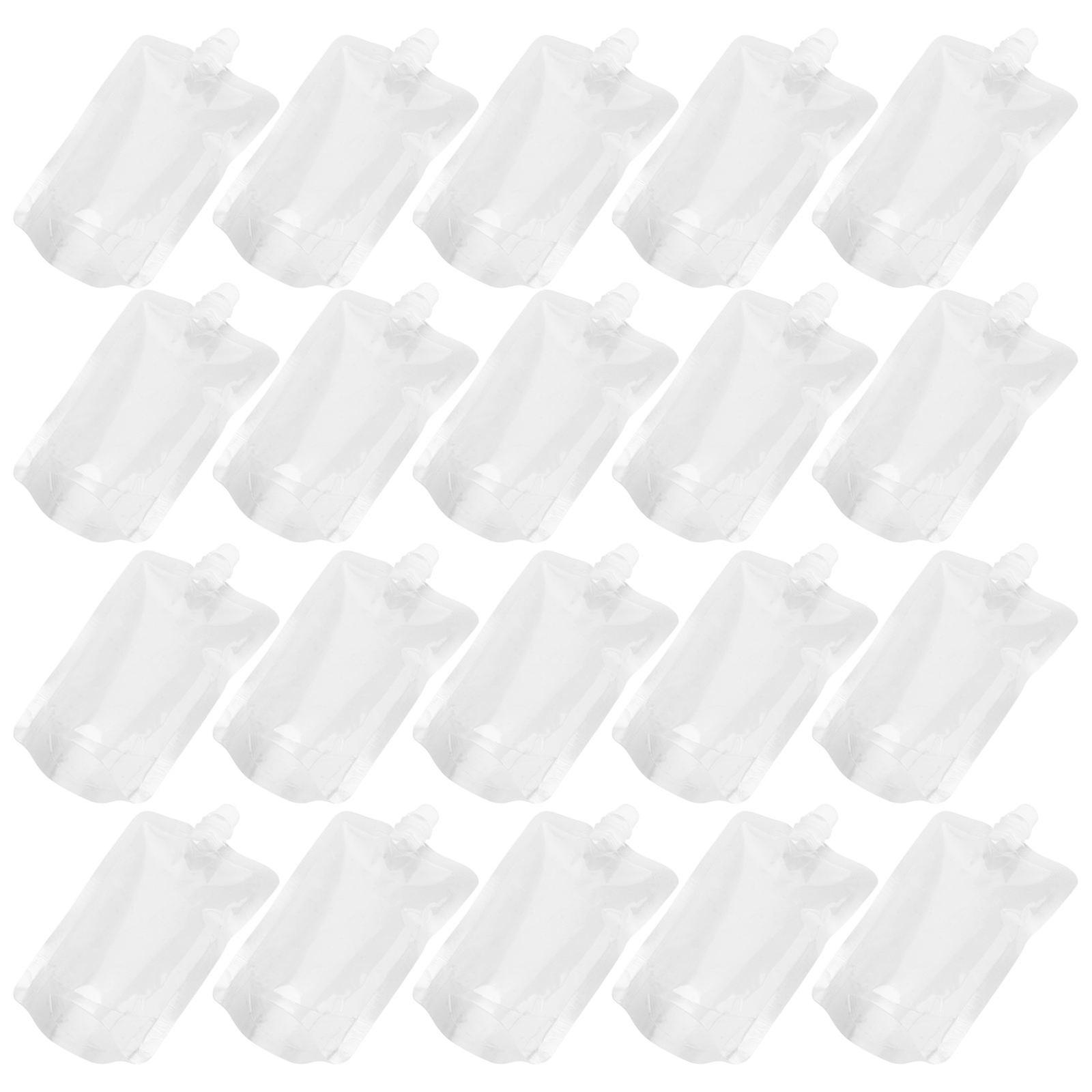 Transparent Plastic Drinks Bag for Storage Use 150Pcs Beverage Flasks Portable