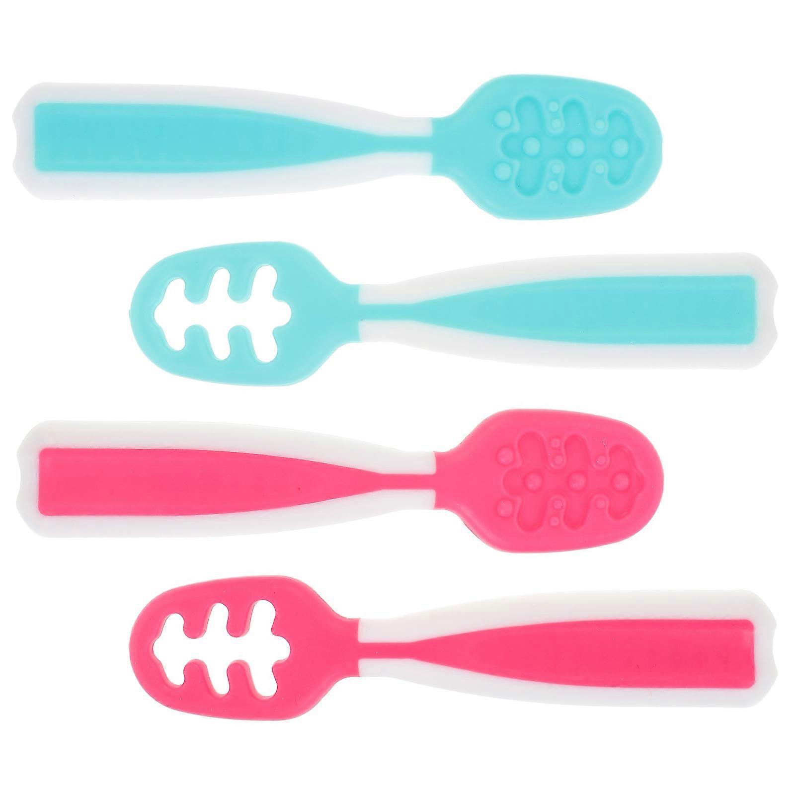 Toddler Learning Spoons Baby Training Spoon for Feeding 8Pcs