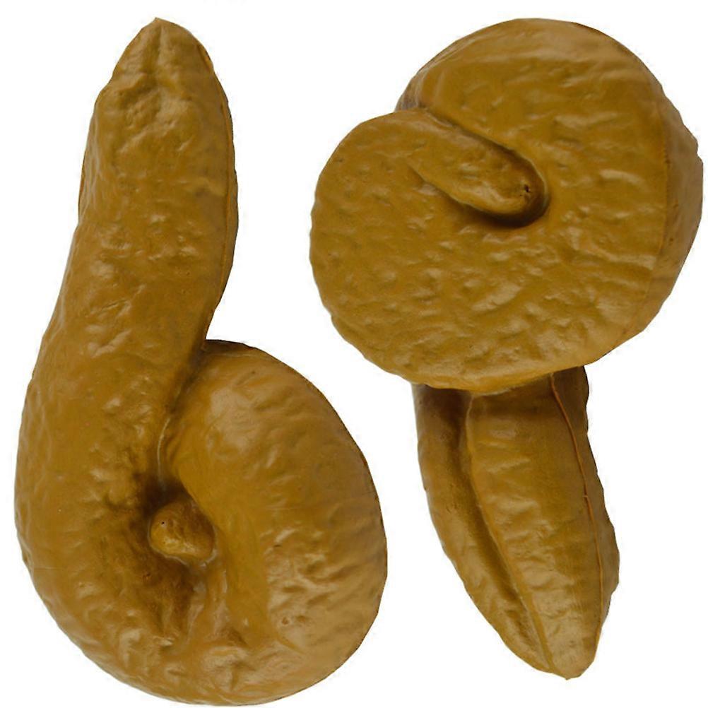 Fake Poop Artificial Prank Props for Stress Relief 2Pcs Set