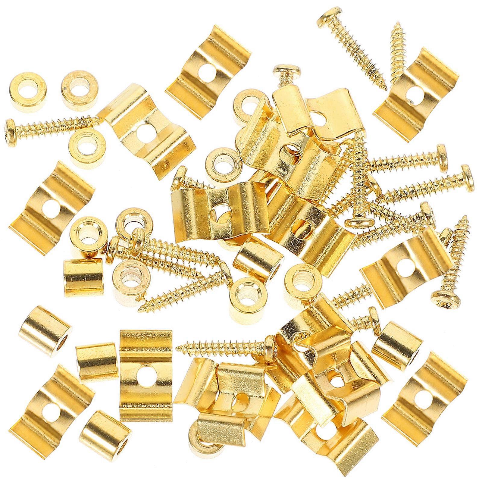 Electric Guitar String Retainer Accessories Ideal For Guitar Maintenance With 40 Sets Featuring Slightly Bent Rod Design Reducing Friction Effectively