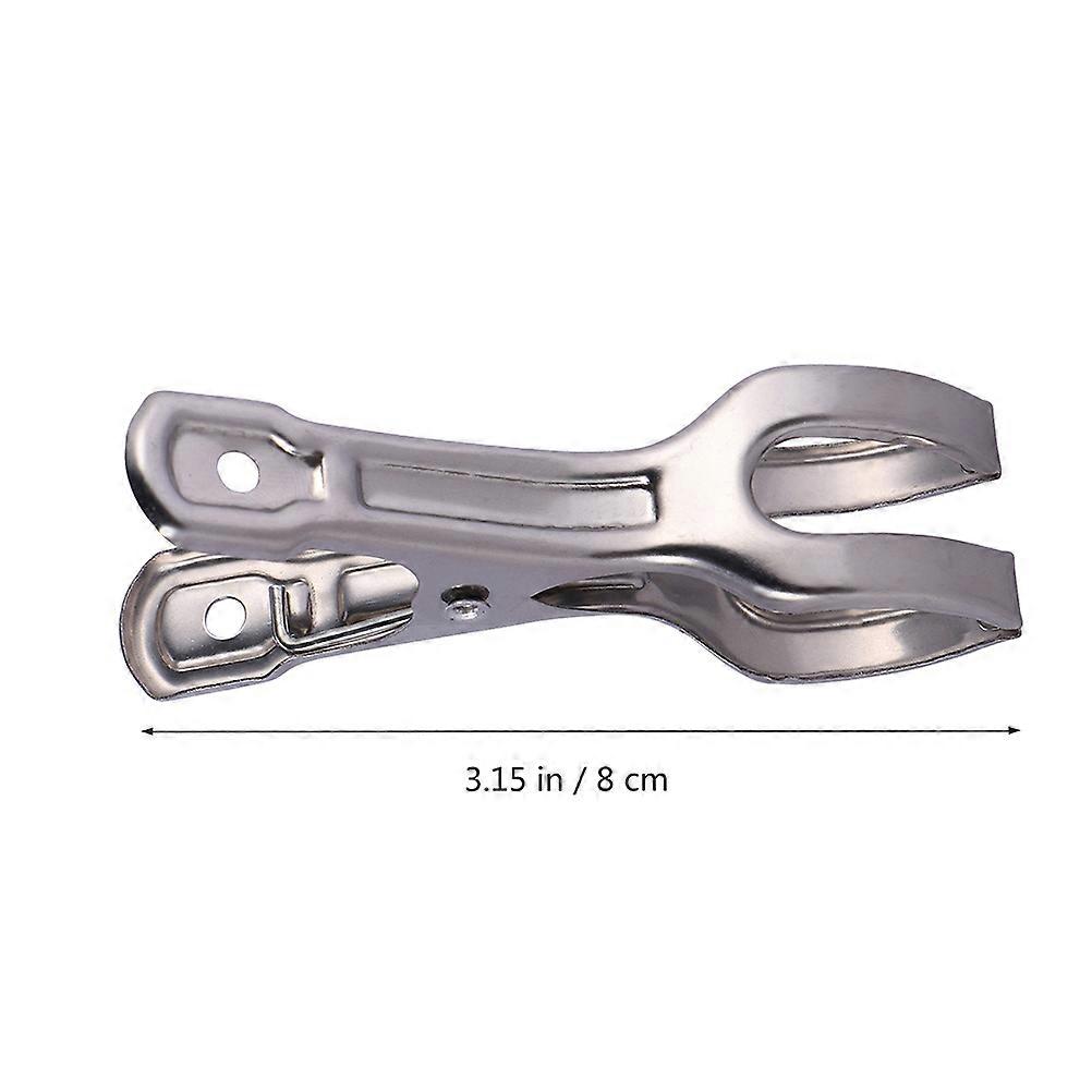 Rust Resistant Stainless Steel Clips for Pinch Function 12Pcs Silver Color