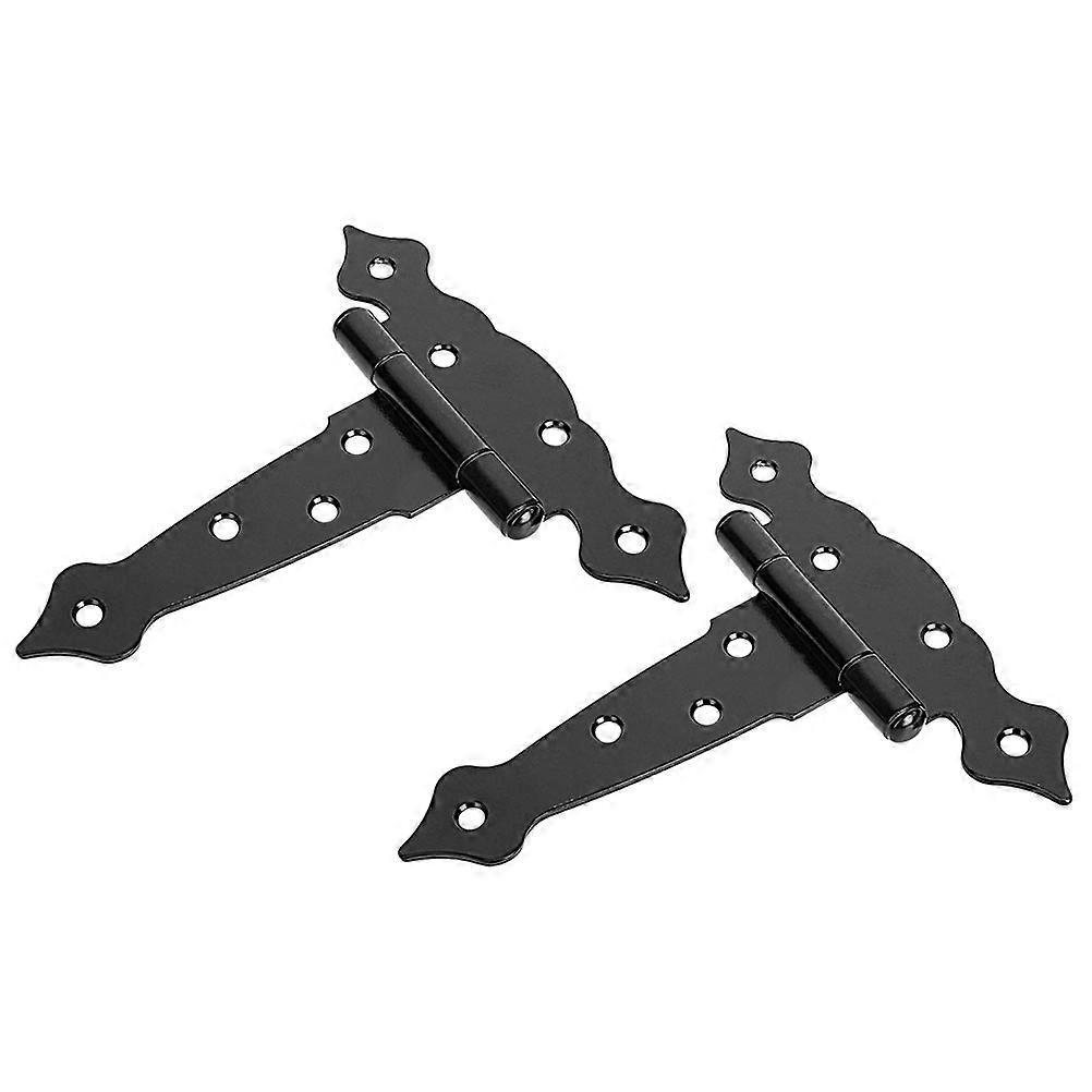 Heavy Duty Gate Hinges T Post Hinges for Doors 6Pcs Durable Iron Hardware