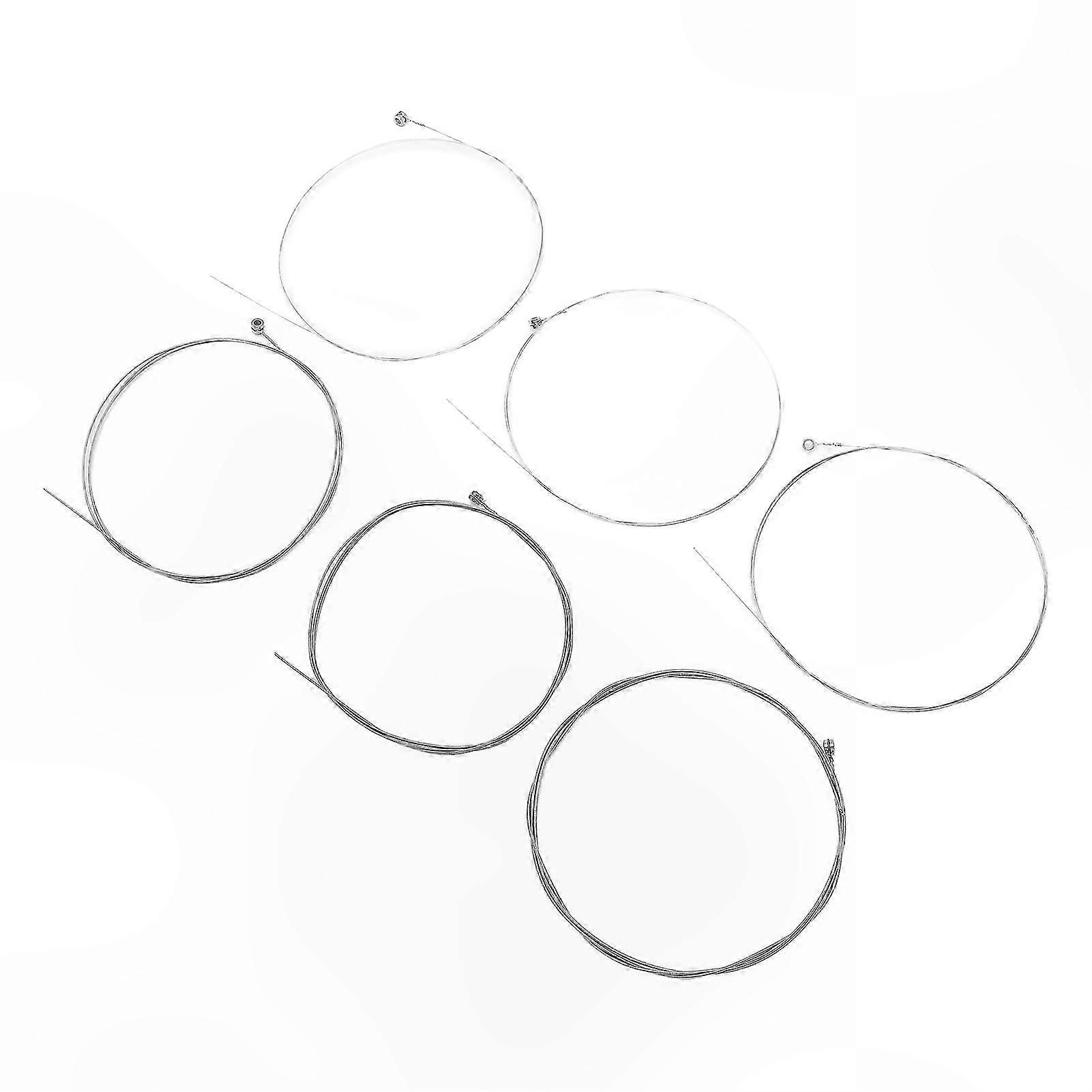 6-Pack Electric Guitar Strings Nickel Steel Replacement Set for 1-6 String Instruments