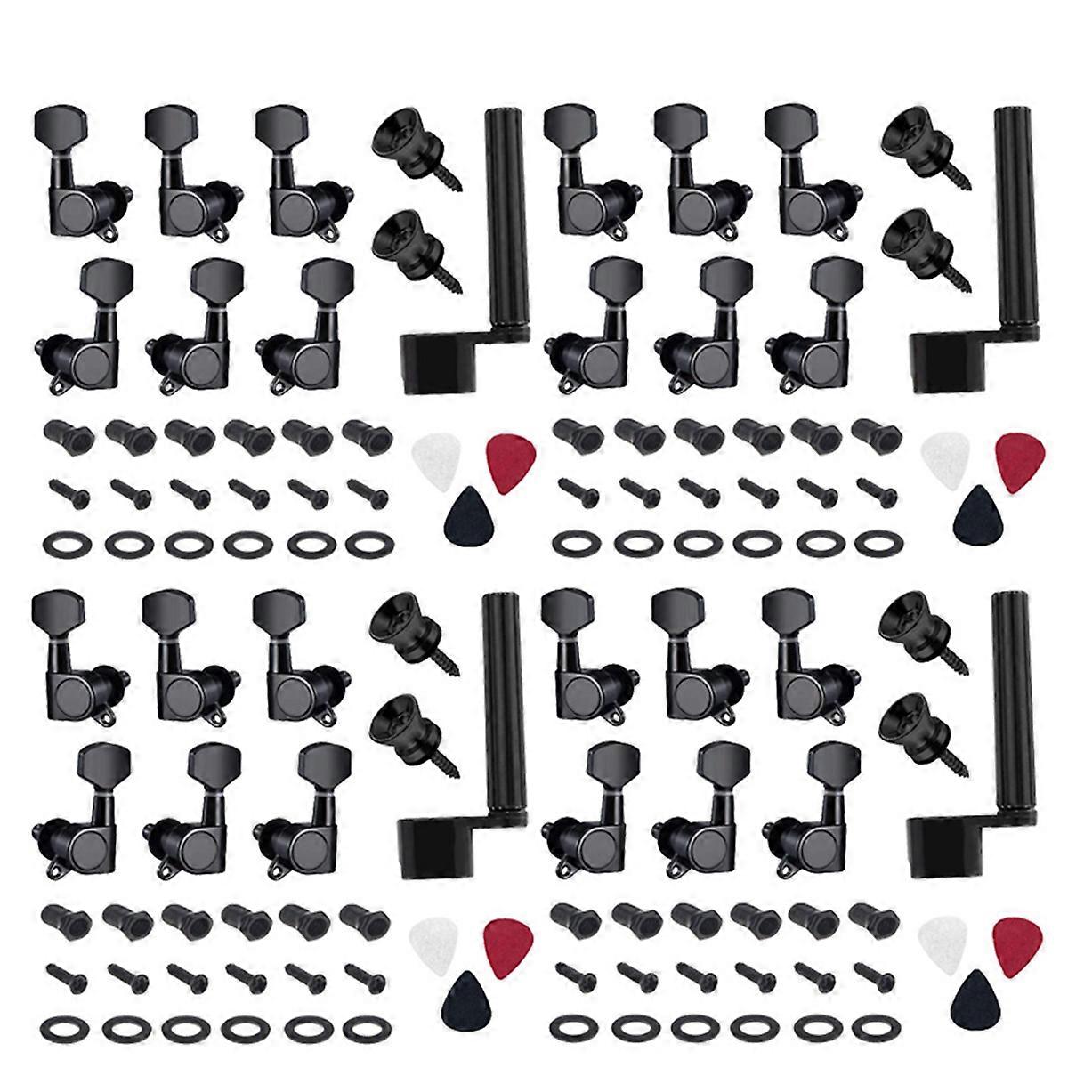 Guitar String Tuning Pegs Keys 3 Left 3 Right Machine Heads Knobs