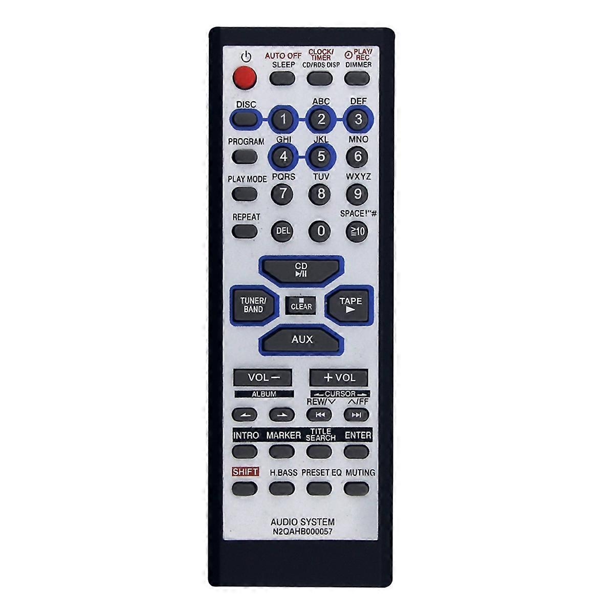 N2QAHB000057 Remote Control for CD Stereo System SC-AK330