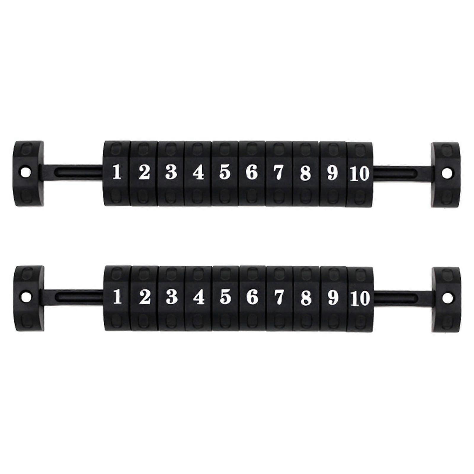 Foosball Counter Scoring Units 2x Game Scoreboard, Standard Model, Black Finish, For Foosball Tables