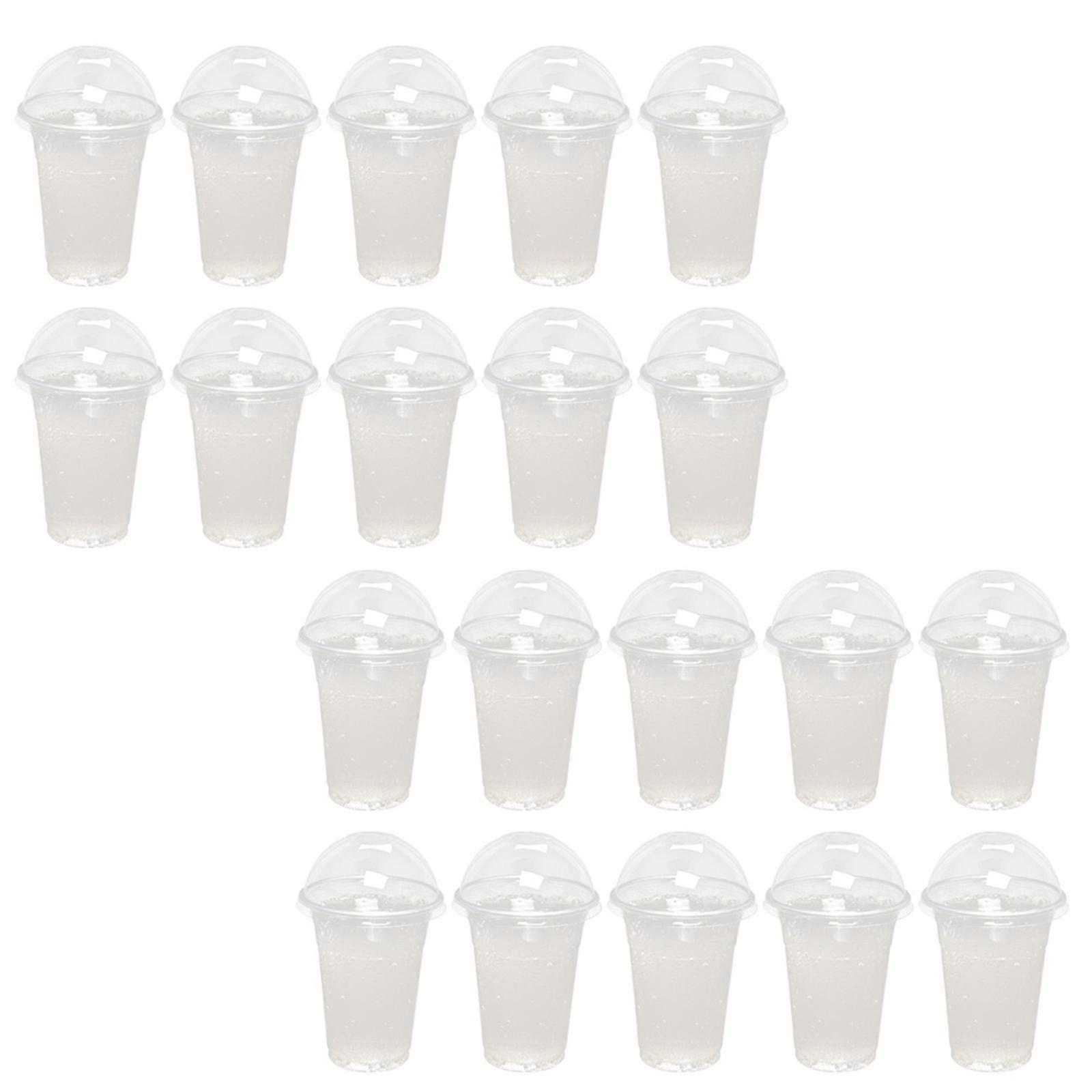 Transparent Beverage Cups Disposable Juice Cups for Drinking Use 30Sets
