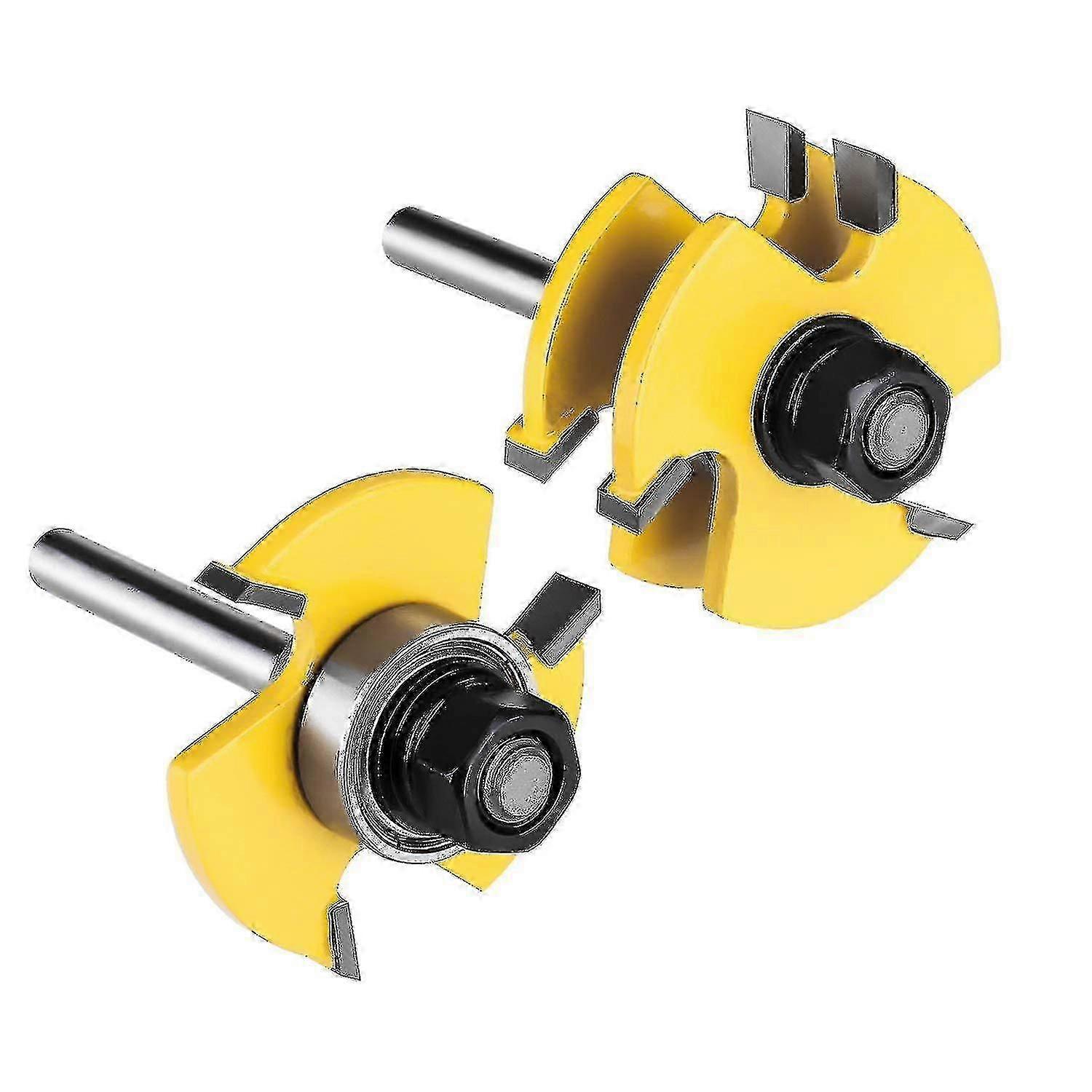Nut- Und Nuten-set2 Stck06 Cm (1/4 Zoll) Schaft3 ZhneVerstellbarT-formHolzfrser