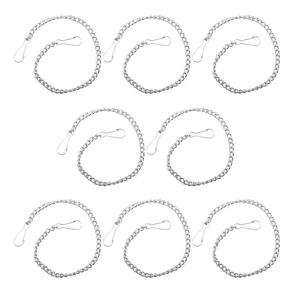 Hanging Chain Iron Durable for Picture Display 16Pcs Stained Glass Window Panels