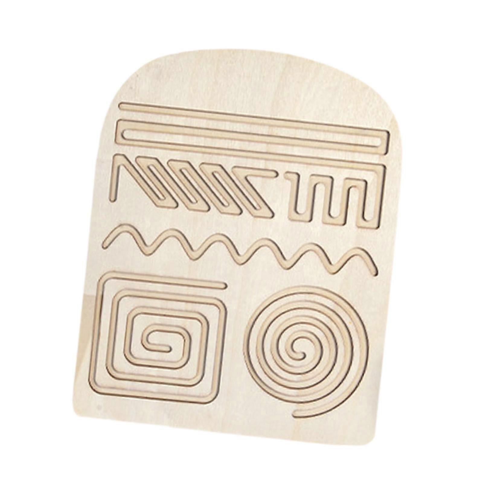 Writing Practice Board with Pencil Puzzle for Children 3 Years Old Preschool style C