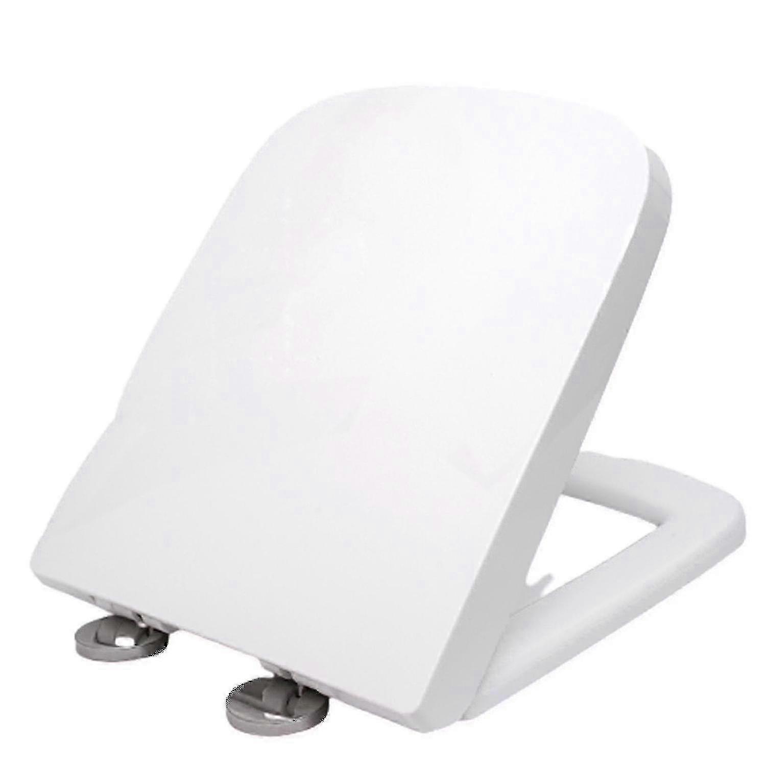 Heavy duty square toilet seat soft close quick release top fixed hinges for easy cleaning miao7