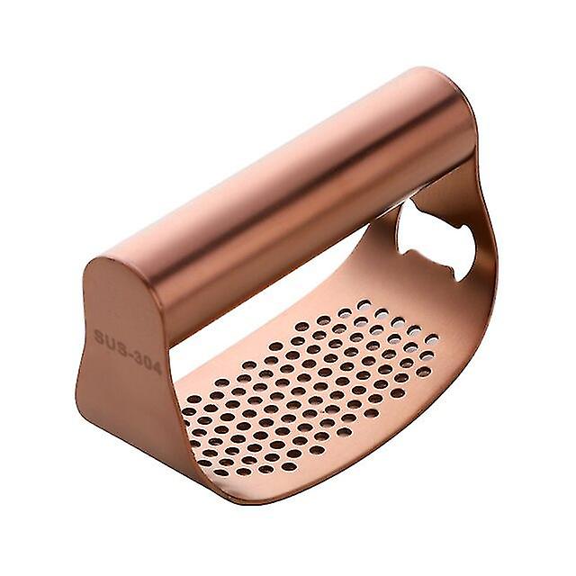 Manual Curved Garlic Press Rocker Stainless Steel Garlic Crusher Garlic Mincer Presses Ginger Press Squeezer Can Opener Tool