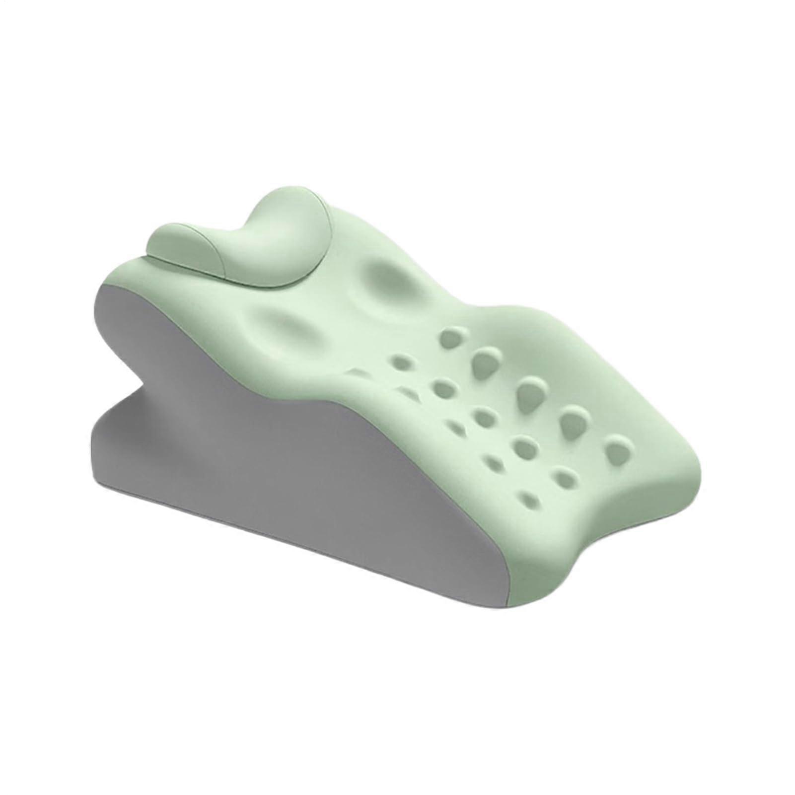 Bed Wedge Pillow Memory Foam, Ergonomic Cervical Support, Neck And Back Cushion, Snoring And Acid Reflux, Green, Adults