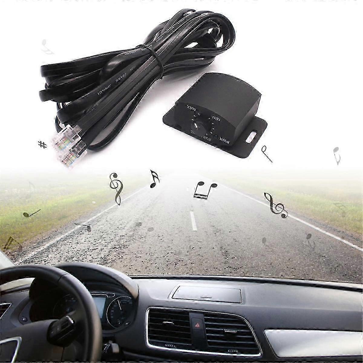 6-Pin Car Audio Bass Remote Controller for Amplifier & Subwoofer Volume Control 25-26s