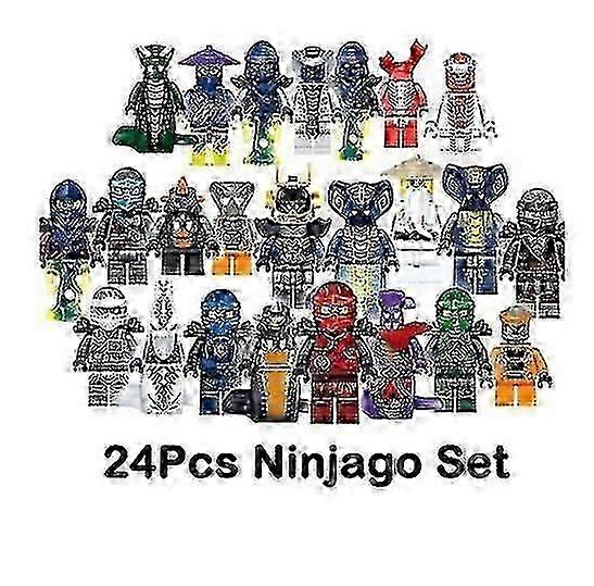 2023-set Of 24 Pcs Ninjago Mini Figures Kai Jay Building Blocks Toys Z