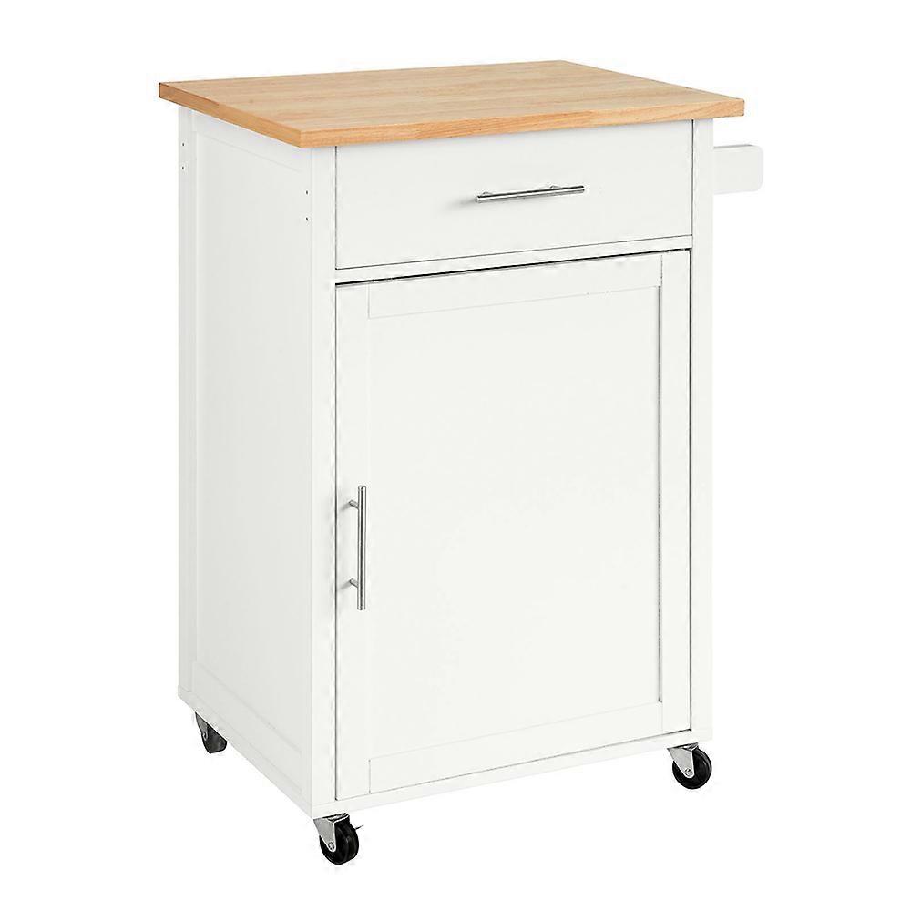 SoBuy FKW102-WN, Carrello da cucina con isola su ruote, piccolo carrello da cucina, unità di stoccaggio da cucina, carrello da cucina con cassetti,...