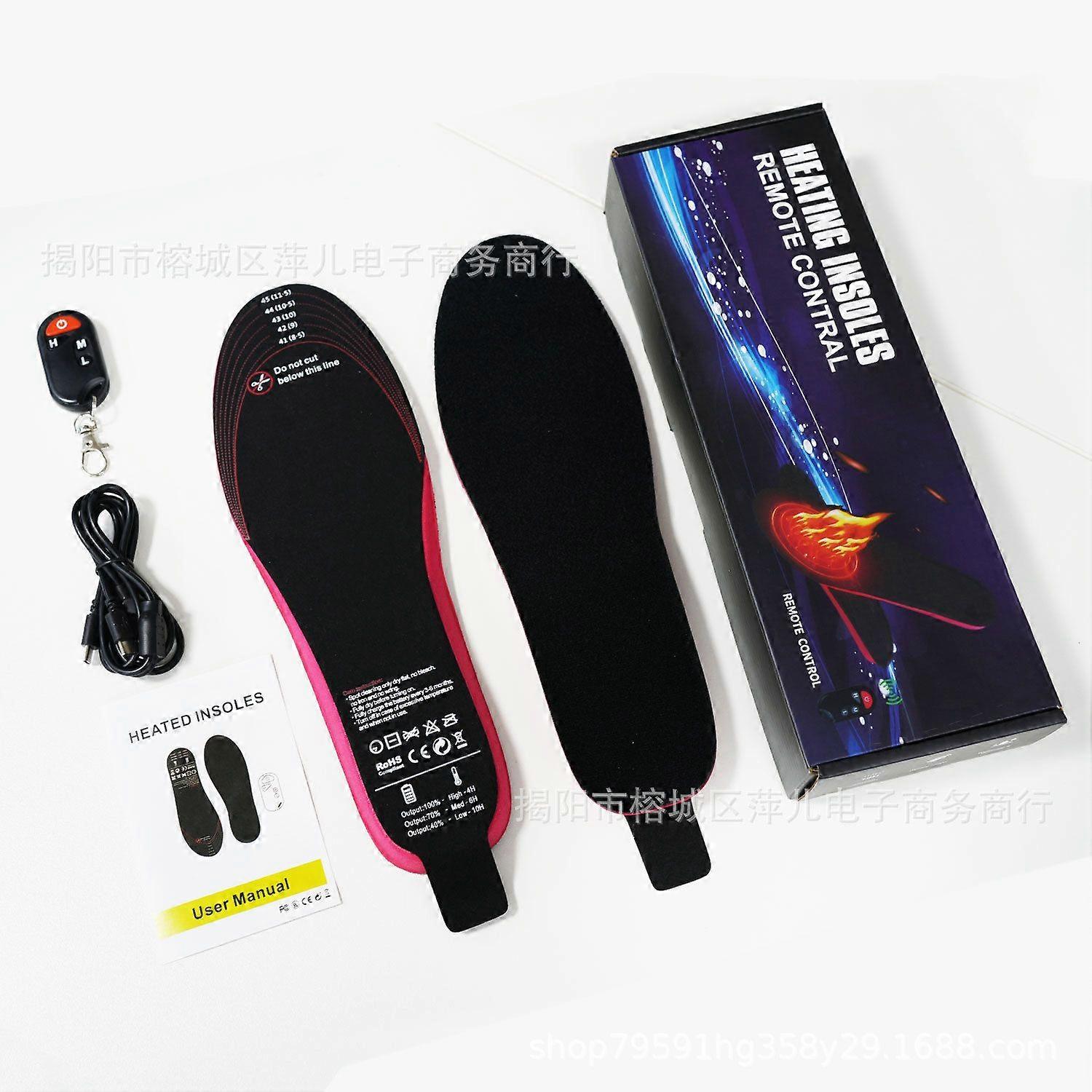 2025 Upgraded USB Heated Insoles with Remote Control, Wireless Rechargeable Warm Insoles, Ortholite Foam Material, Trimmable Design