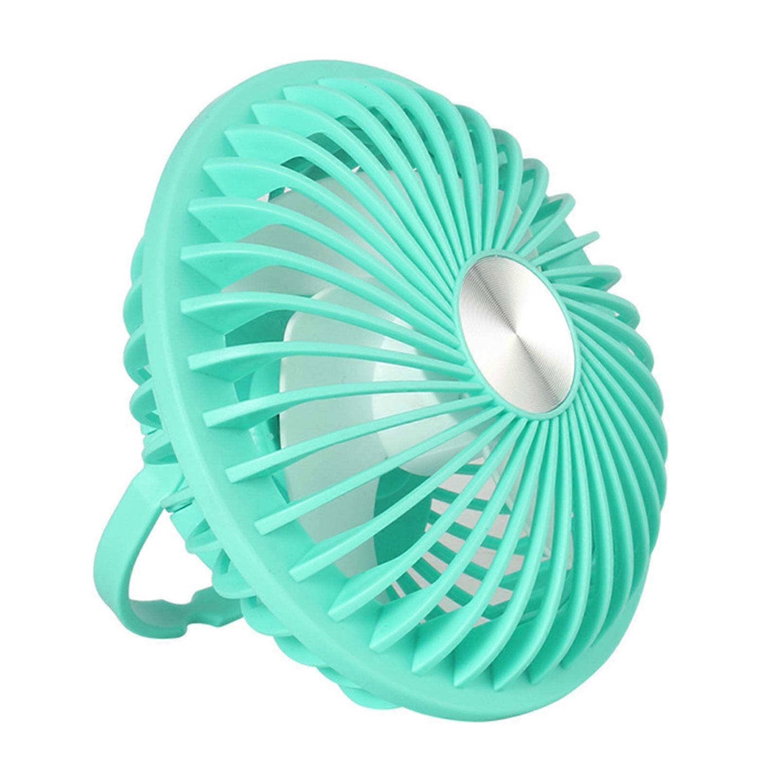 Ventilateur de bureau USB Petit Silencieux Puissant 3 Vitesses Mini Portable Desktop Table Ventilateur Refroidissement Pour Bureau À La Maison Voiture Bureau Bureau Vert