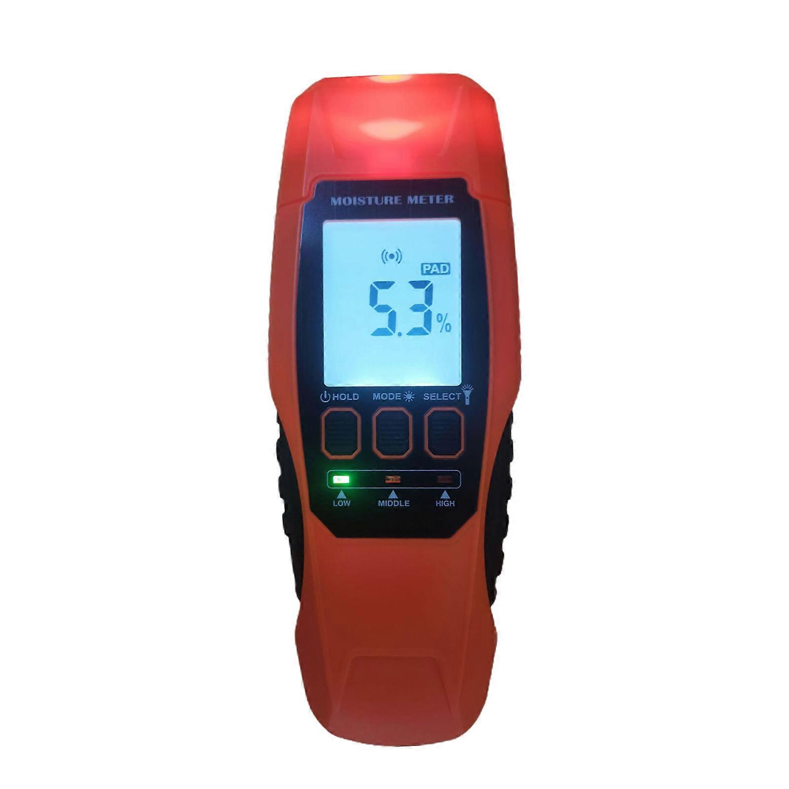 Two-Pins Timber Damp Moisture Meter Detector LCD Digital Display Wood Paper Wall Humidity Tester Hygrometer Measure Tool Multicolor