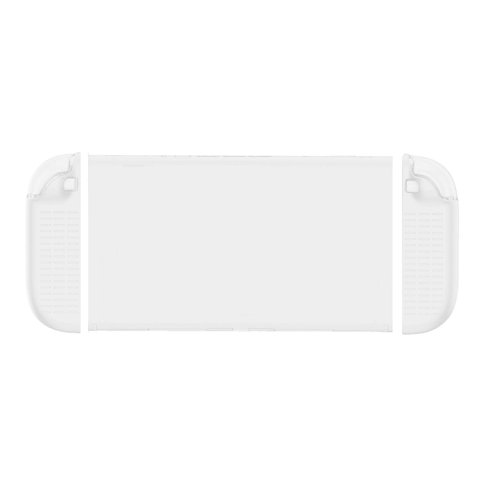 Shock Absorbing Case Shell with Precise Cutout for Handheld Game Console Offering Full Body Protective and Enhances Grip  Transparent