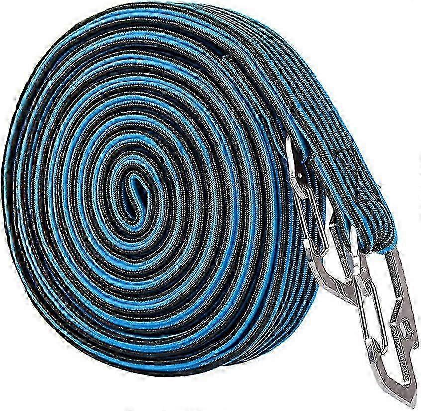 Elasticated Luggage Rope, 4m Adjustable Heavy Duty Universal Elastic Bicycle Rack Strap with Hook