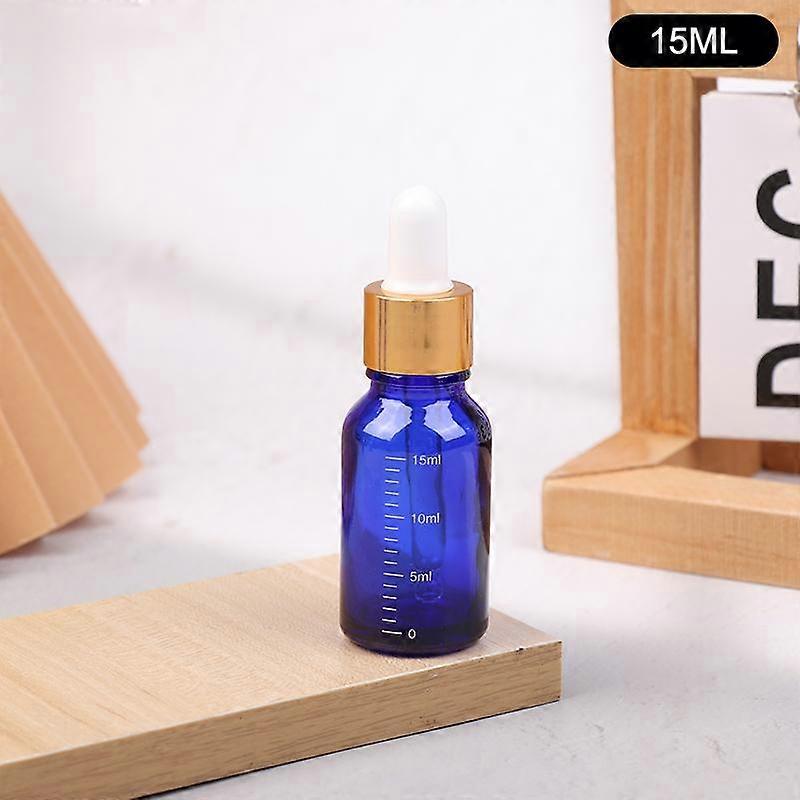 5Ml-100Ml Dropper Bottles With Scale Reagent Eye Drop Blue Glass Aromatherapy Liquid Pipette Bottle Refillable Bottles Travel