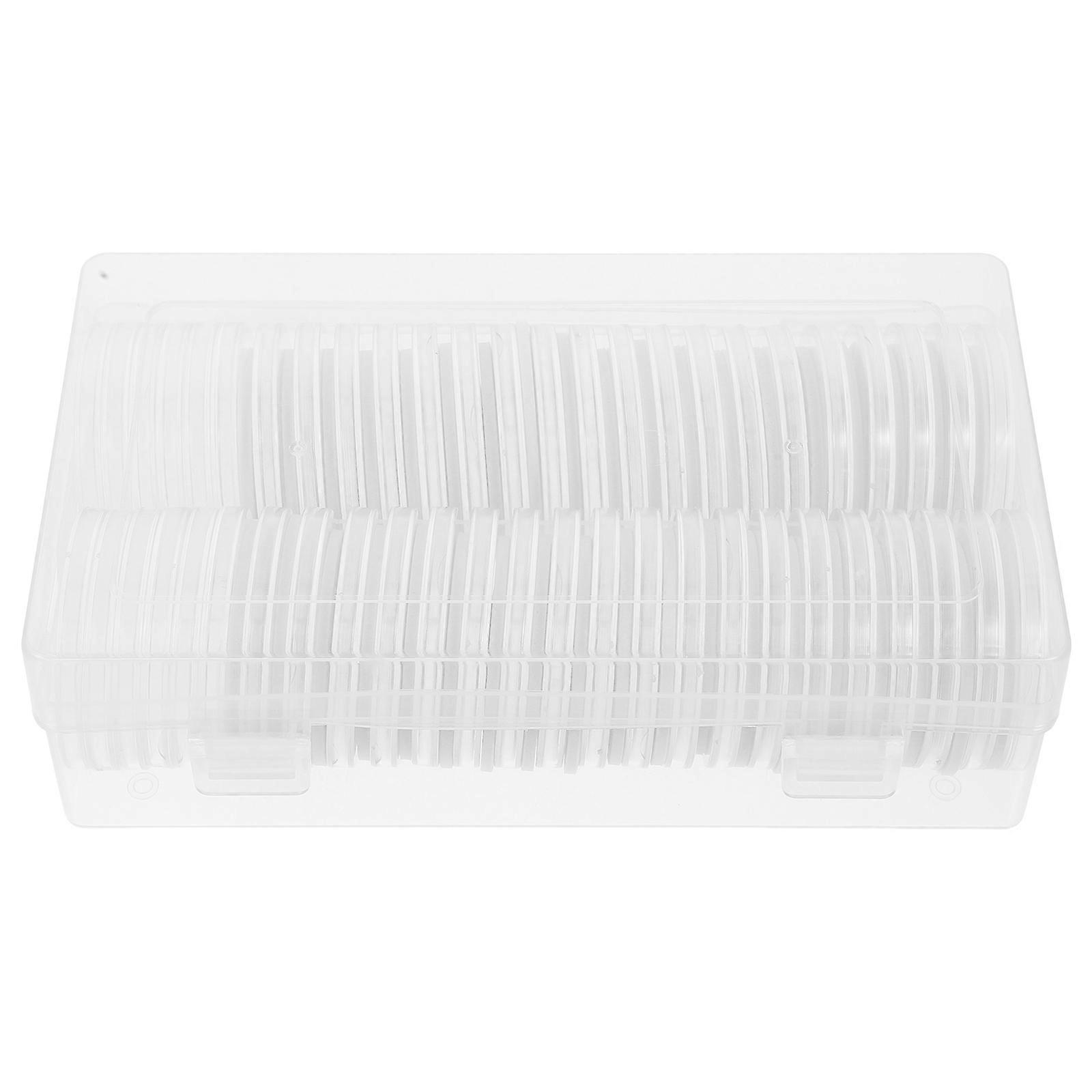 Coin Storage Box Plastic Coin Protector for Secure Collection 1Set Transparent Organizer