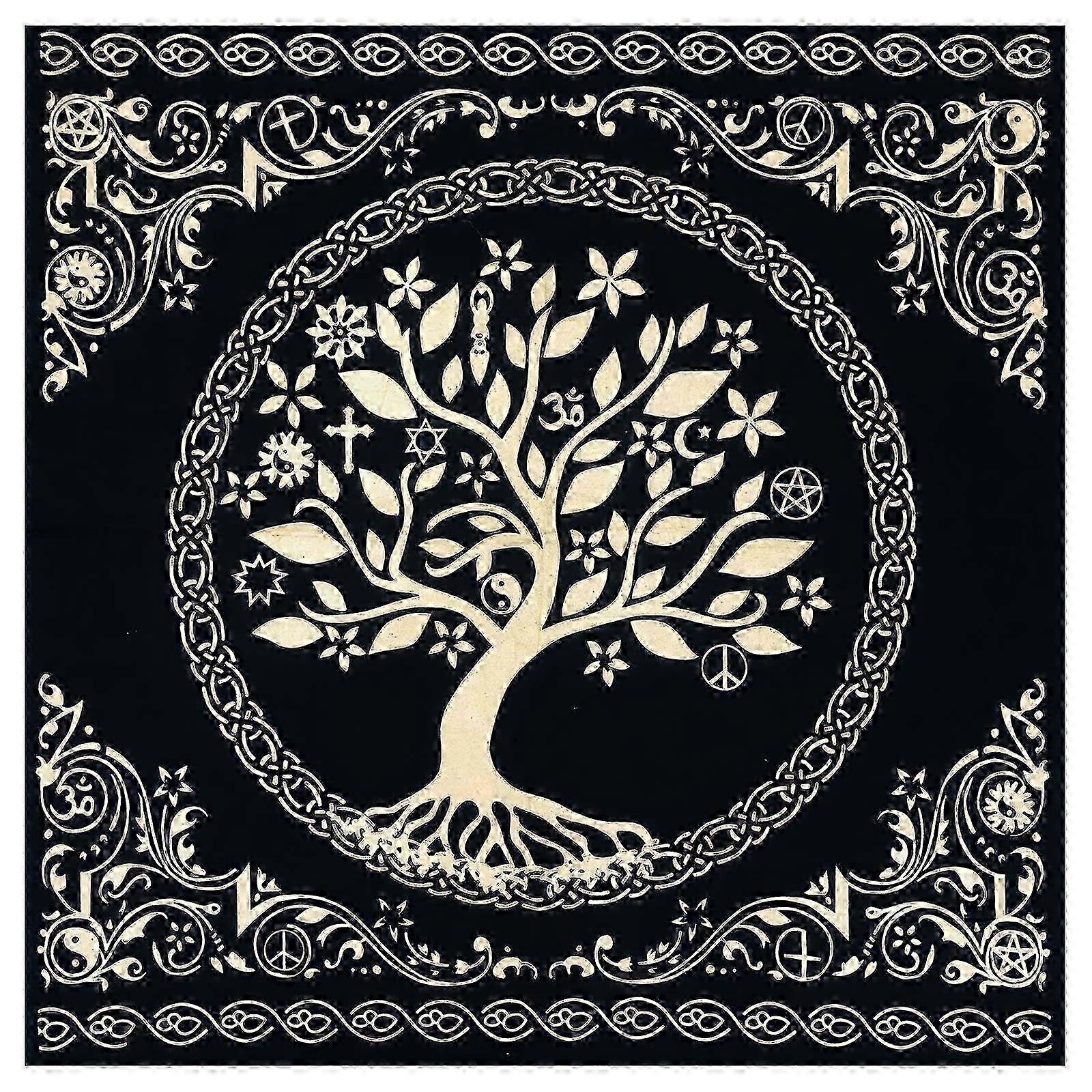 50x50cm/75x75cm Tarot Tablecloth Game Mat Geometric Divinations Table Cloth Board Game Oracles Card Pad Rune Support Mat  50x50cm