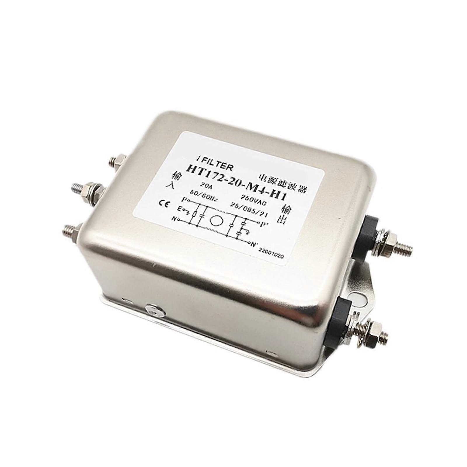 Single Phase AC Power Filter 20A for Switching Power Supply Industrial Use