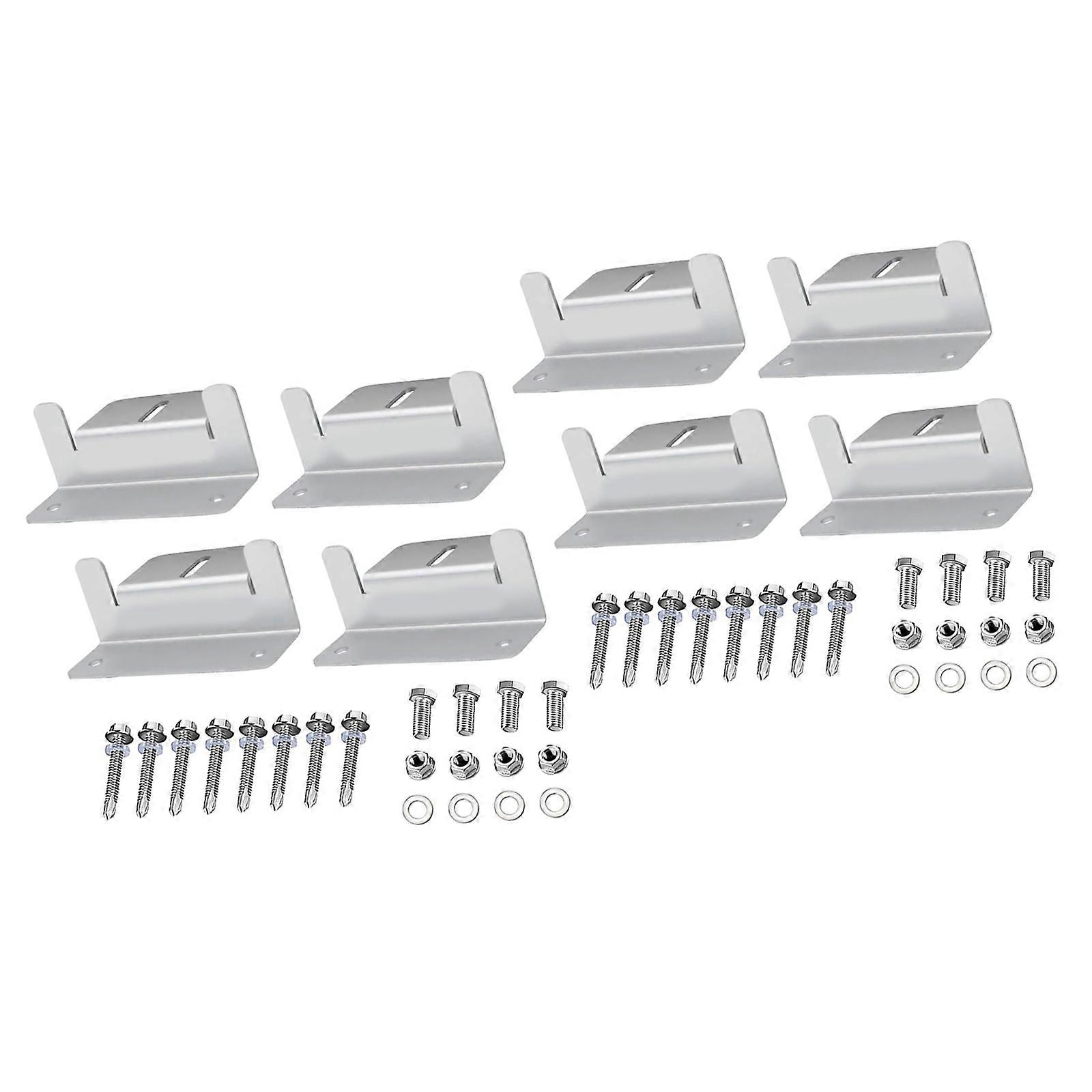 Easyly Install Solars Panel Z Brackets Heavy Type Rustproof Metal Mounts with Adjustable Angles for Home Use  Grey