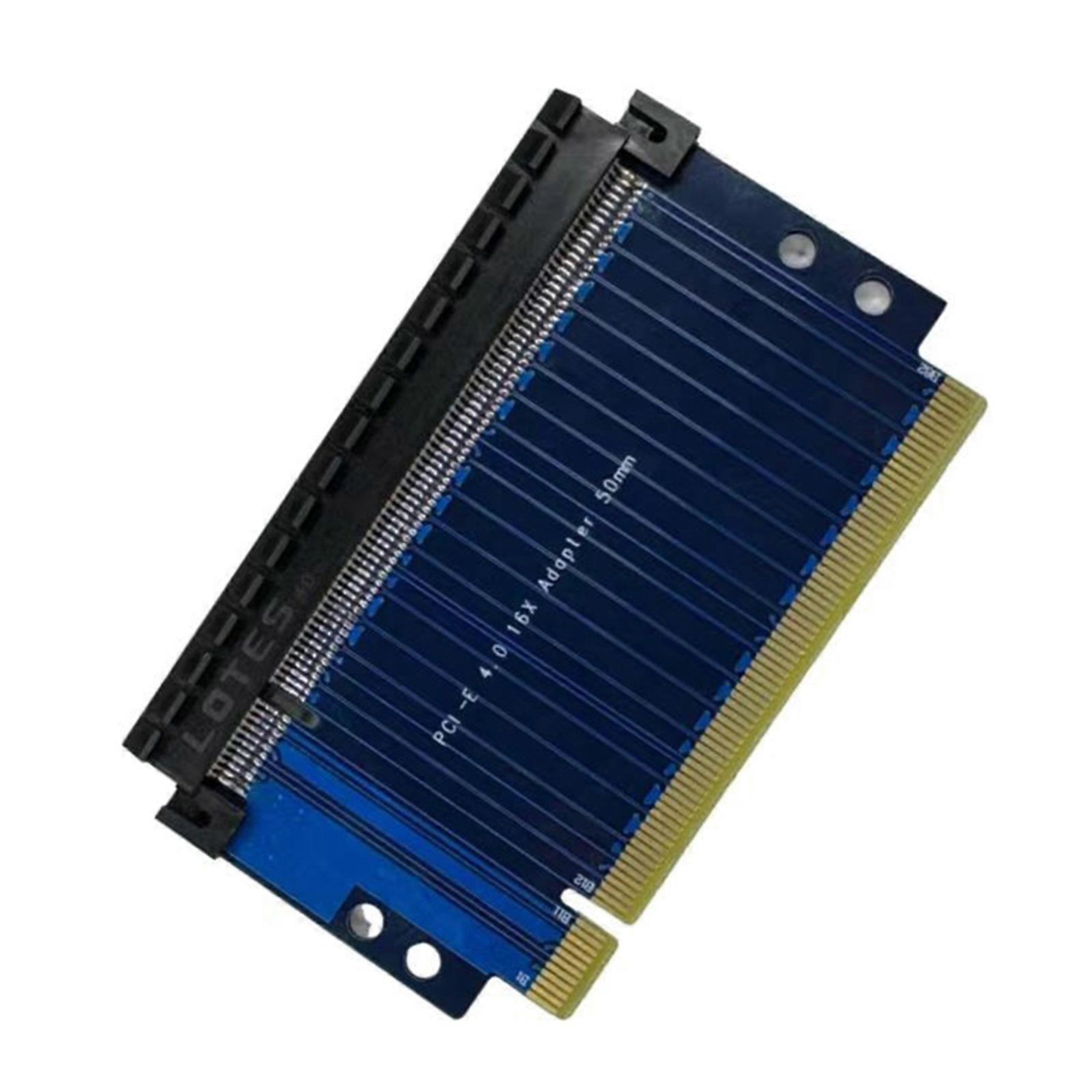 PCIE4.0 16X Risers Card Gen4 16GT/s PCIE164 Steering Card Adapter Board Height 3.0-5.0cm for Enhances Graphics Cooling Multicolor