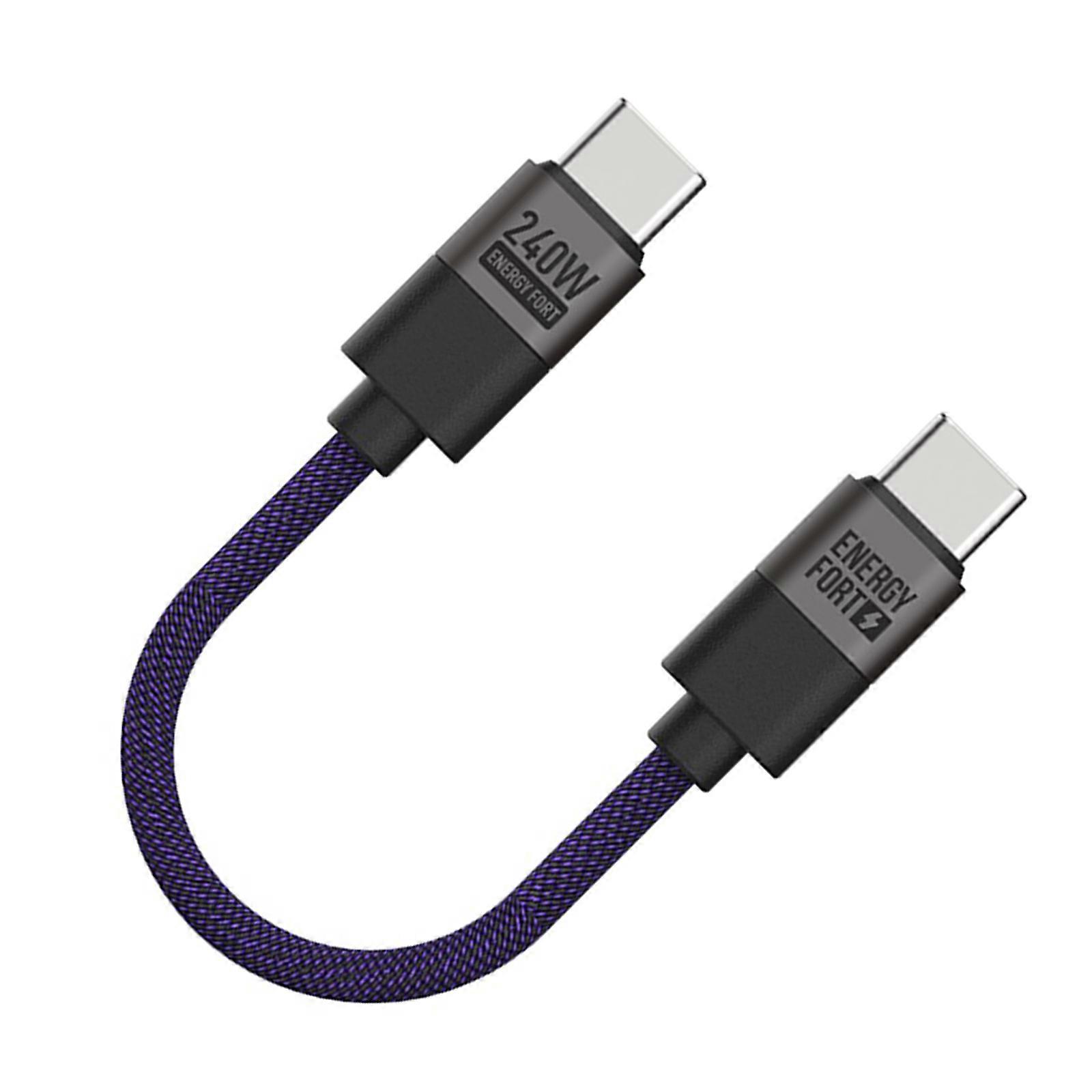 Fast Speed PD240W Power Cord Fast Charging Cable Wire Supports 480Mbps Data Sync with Double End USB C Interfaces Multicolor