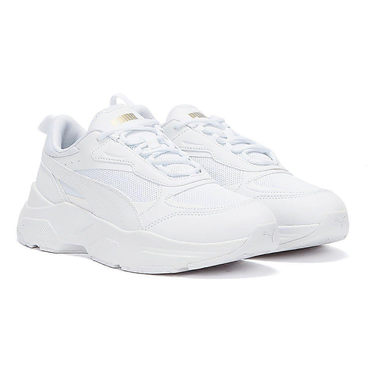 Puma Cassia Womens White / Gold Trainers
