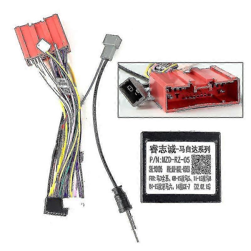 For Mazda6 Mazda 6 2008 - 2012 Car Radio Dashboard Panel Frame Power Cord Canbus