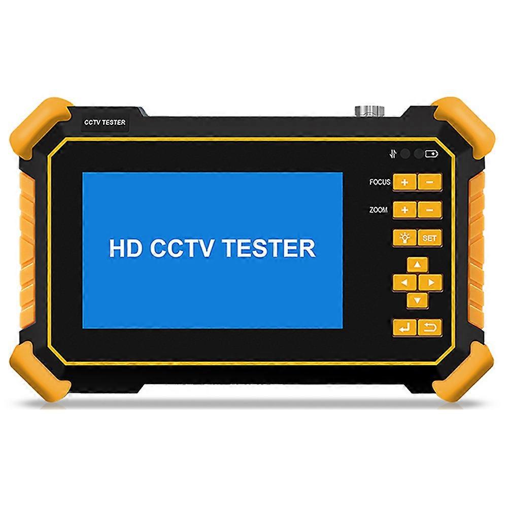Securexpert 8MP 4.3 Inch HD Video Tester for TVI/CVI/AHD/CVBS with PTZ Control and LED Light CCTV Installer Tool US Plug