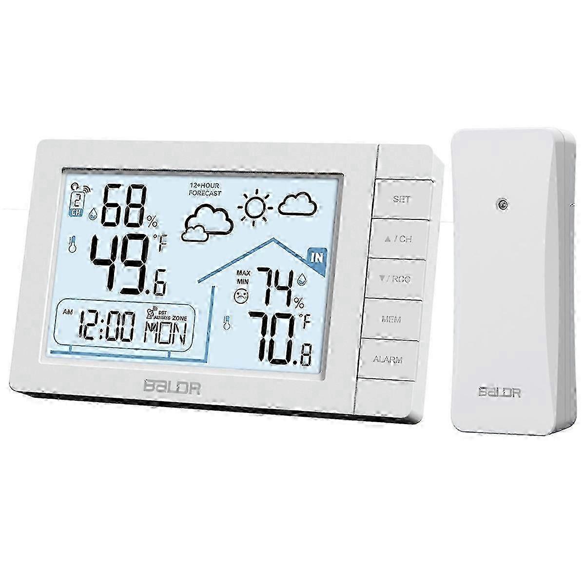 Baldr Wireless Weather Station With Wireless Sensor Dcf Clock