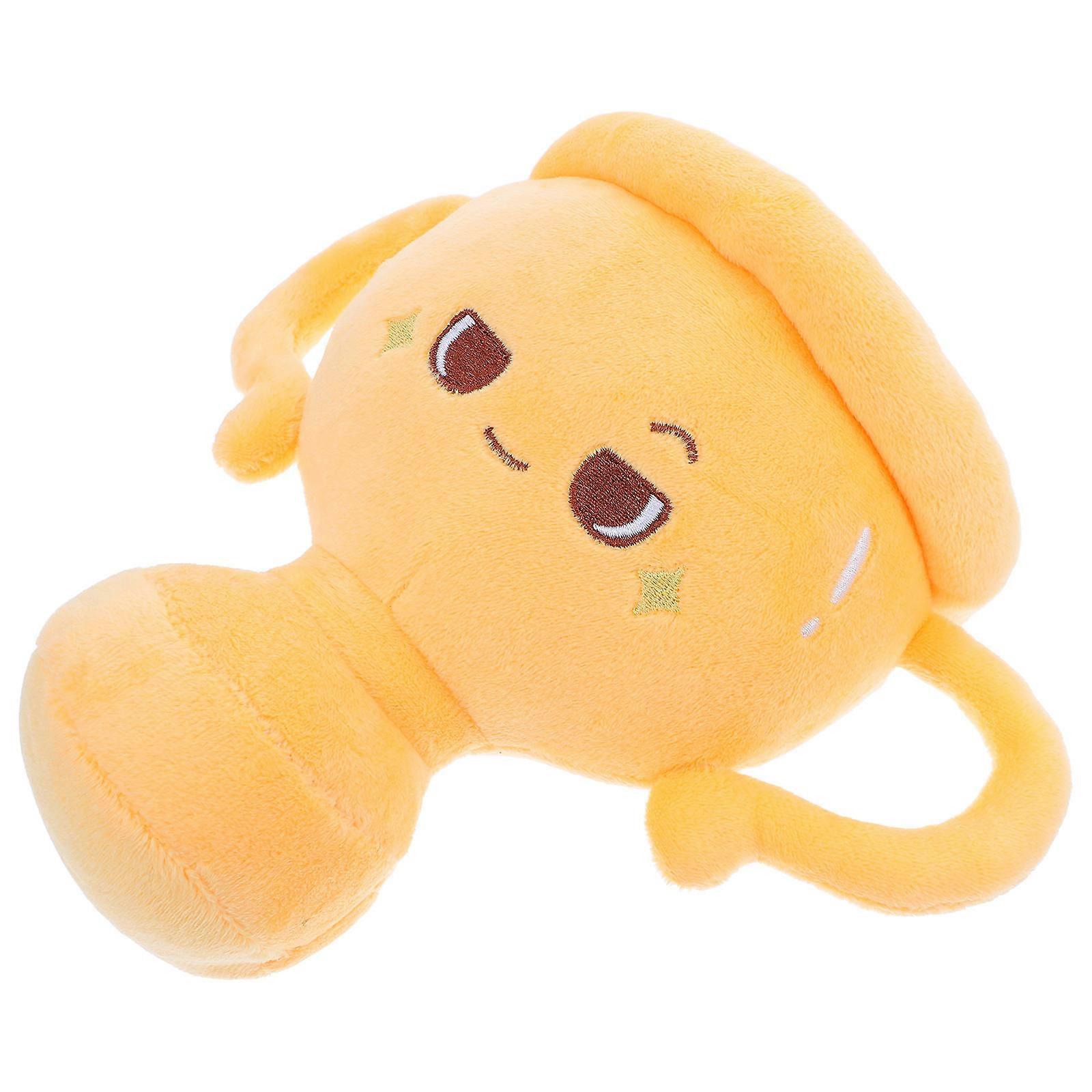 Soft Trophy Plush Doll Pillow for Party and Game Activities Yellow Toy