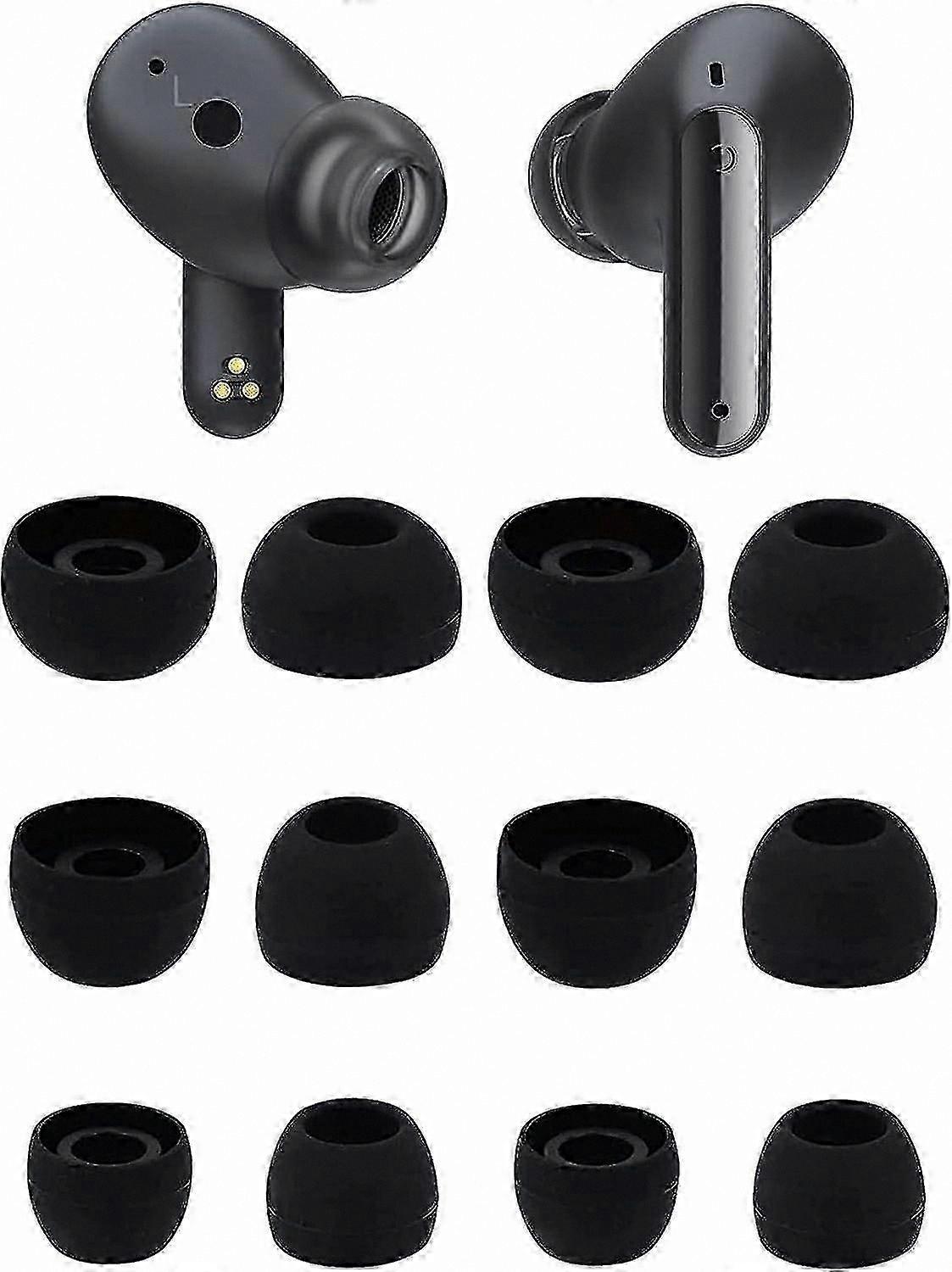 6 Pairs Silicone Ear Tips Compatible with Various Models S/M/L Sizes
