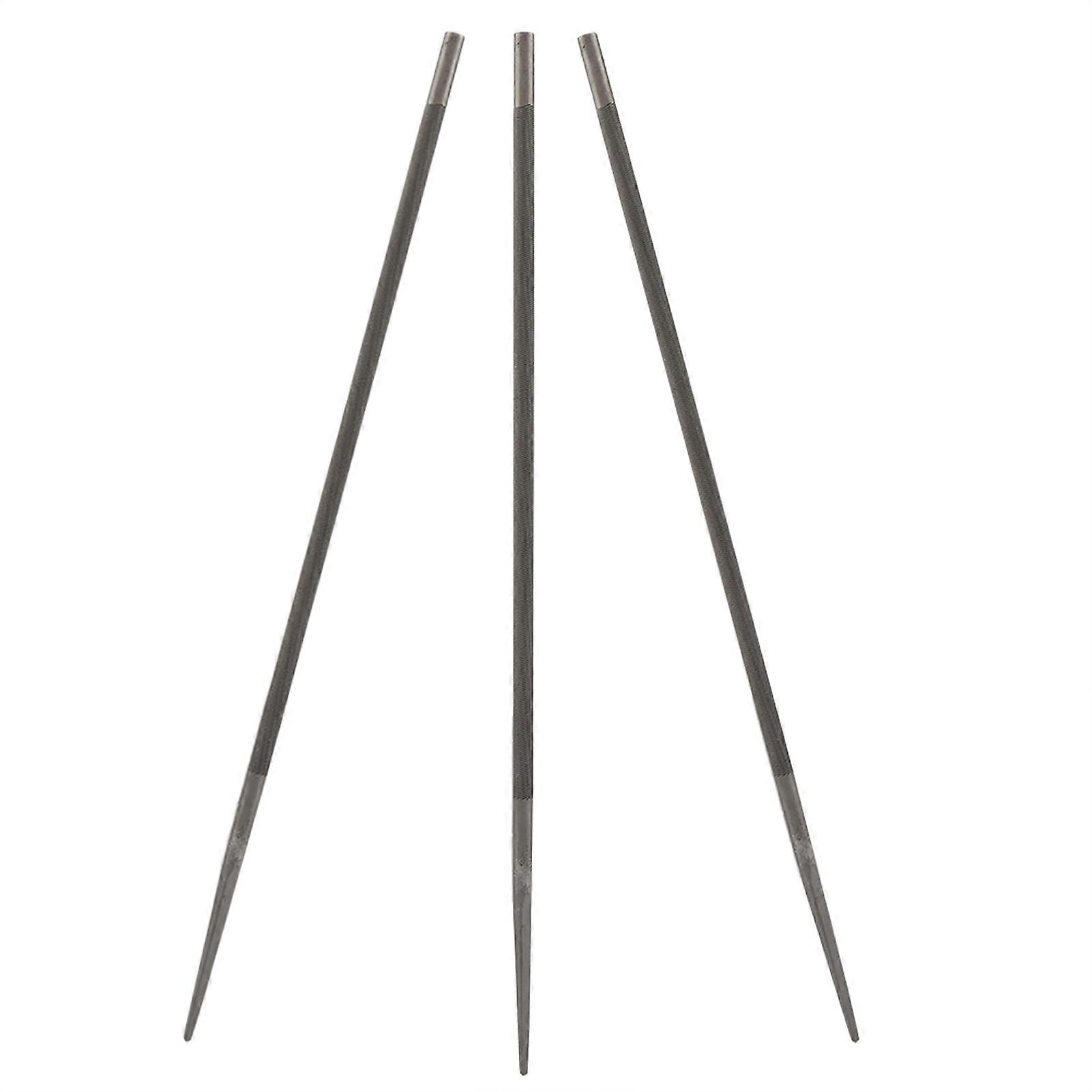 3Pcs 5.2mm Round Chainsaw Saw Chain Files Filing Sharpener Woodworking Accessory Kit