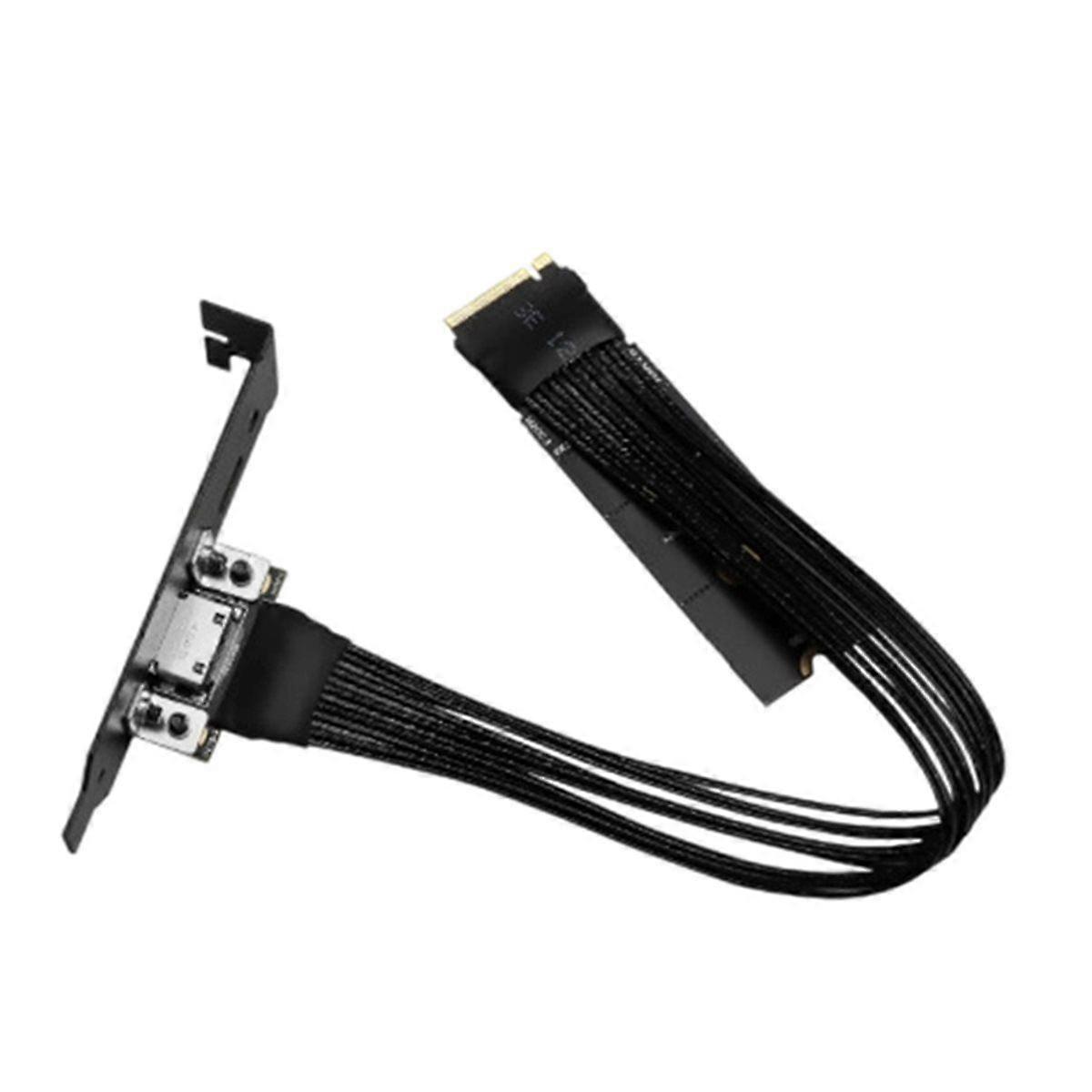 M.2-Mkey NVME to Oculink Adapter Cable with Baffle EPGU PCIE 4.0 X4 Gen4 Graphics Card Gaming Acces