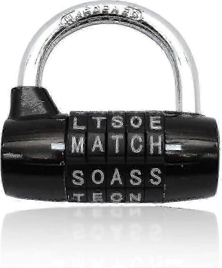 Waterproof Combination Padlock, Rustproof 5 Letter Lock [jkw]
