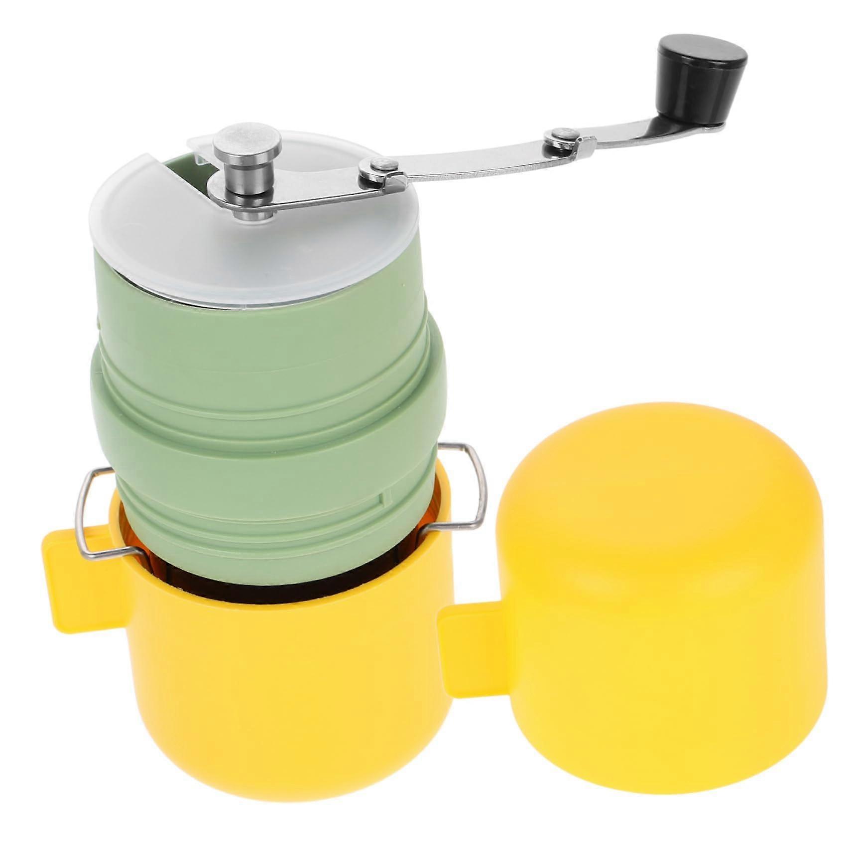 Manual Coffee Grinder with Adjustable Grind Control and Cup for Camping Travel and Outdoor Use